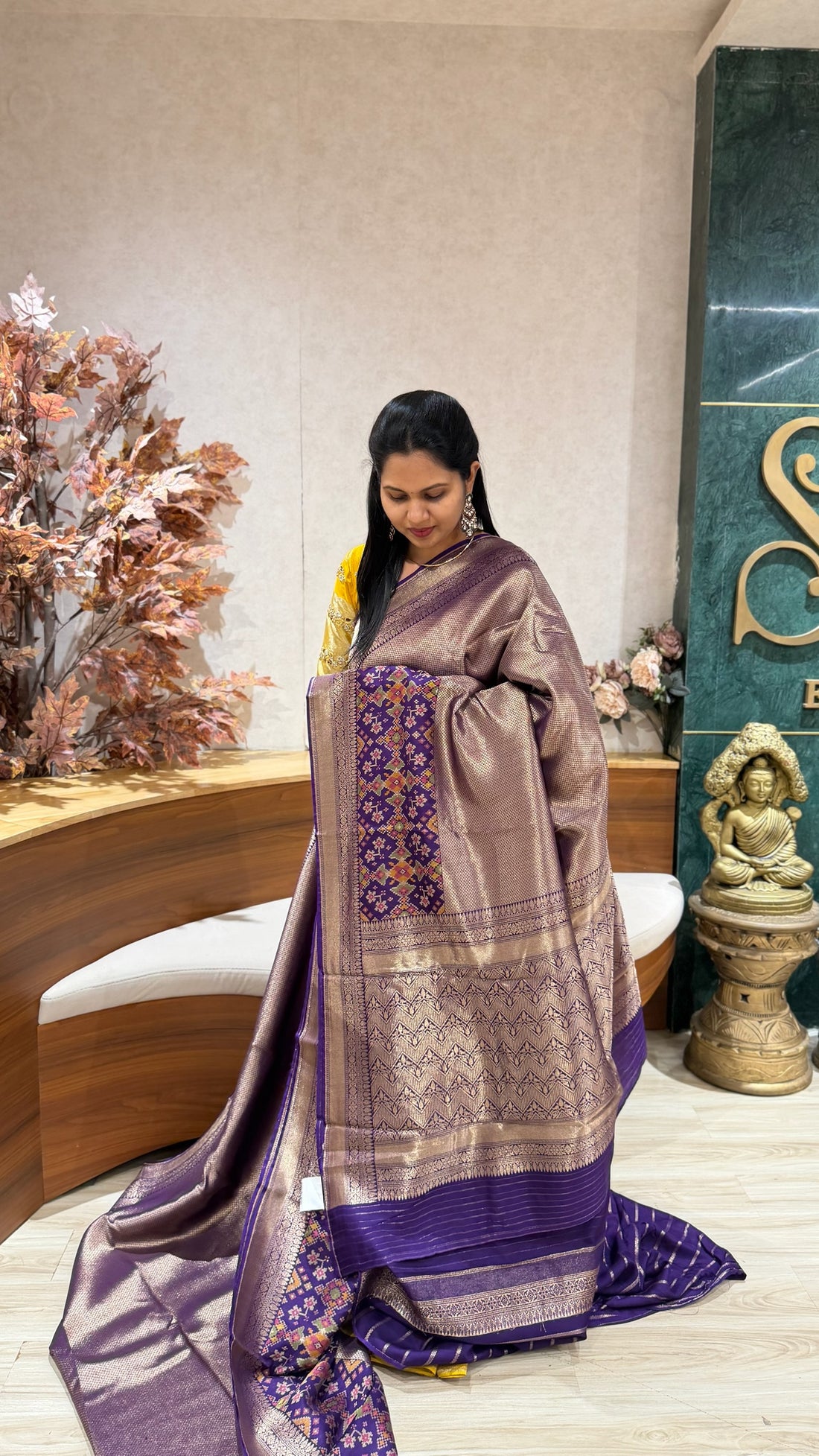 Banaras Tissue patola purple