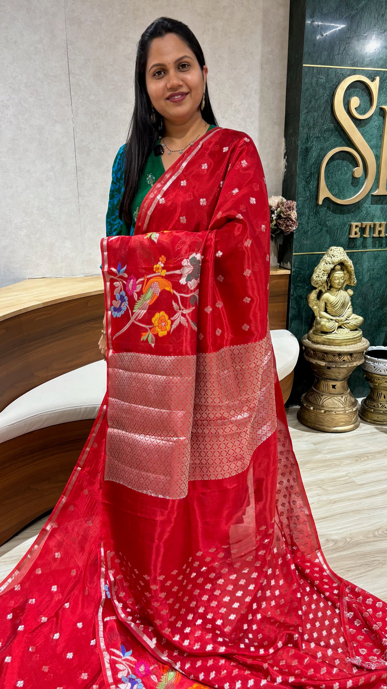 Paper silk meena buti