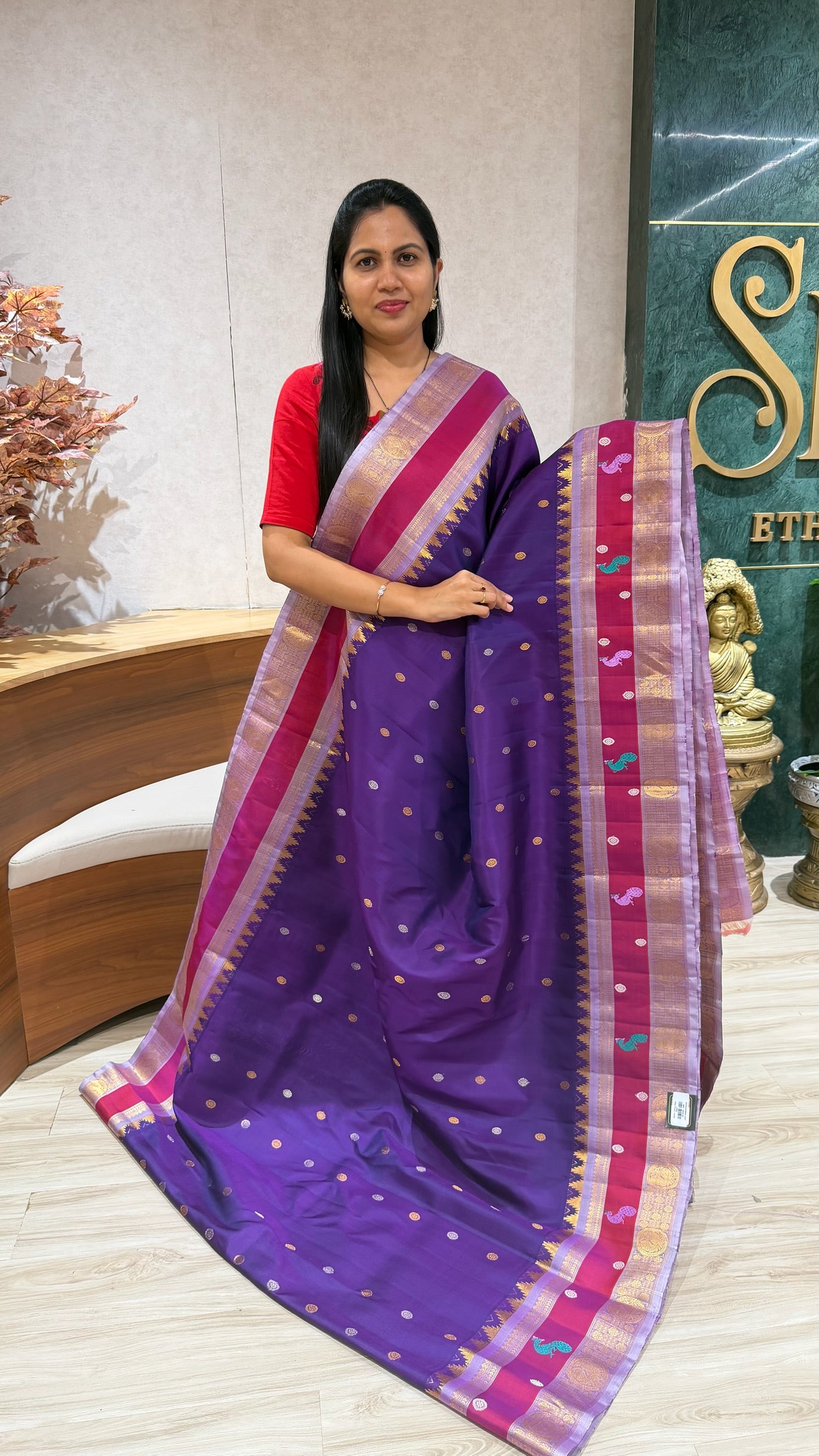 Handloom gadwal pattu