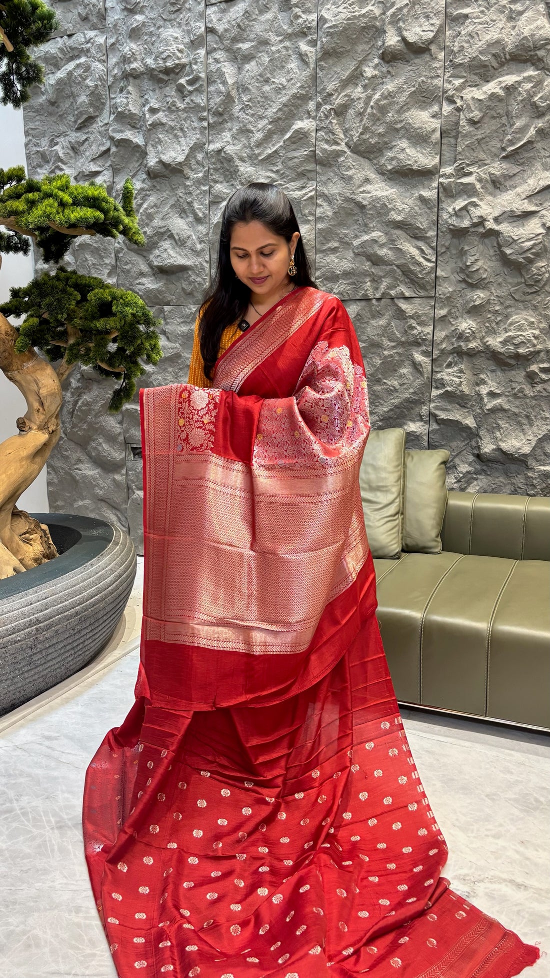 Falling banaras red