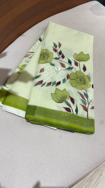 Kota hand paint saree