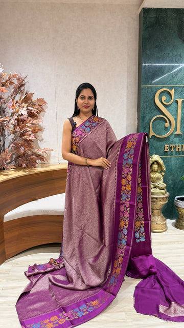 Georgette banaras weaving