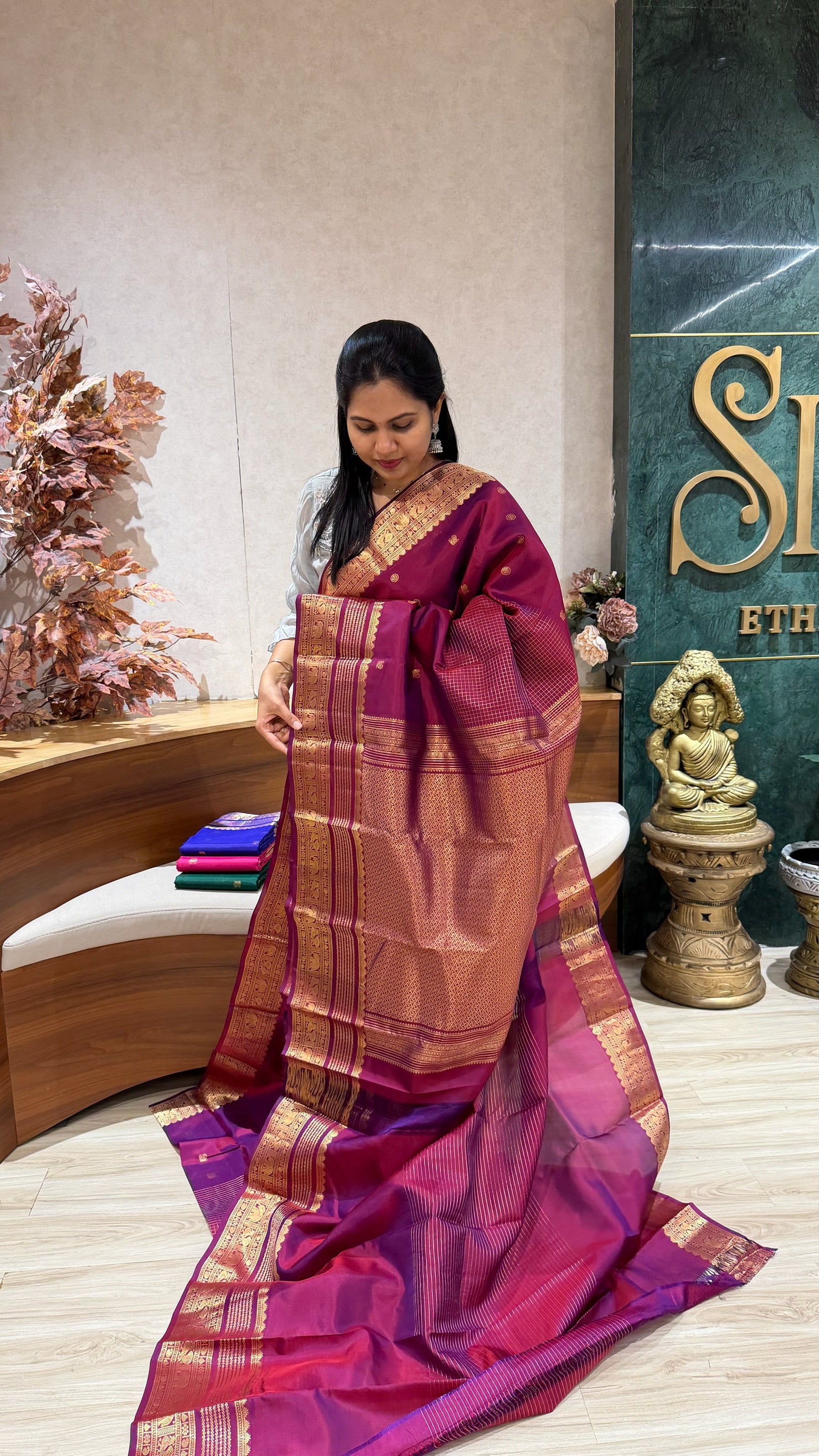 Light weight vintage kanchi