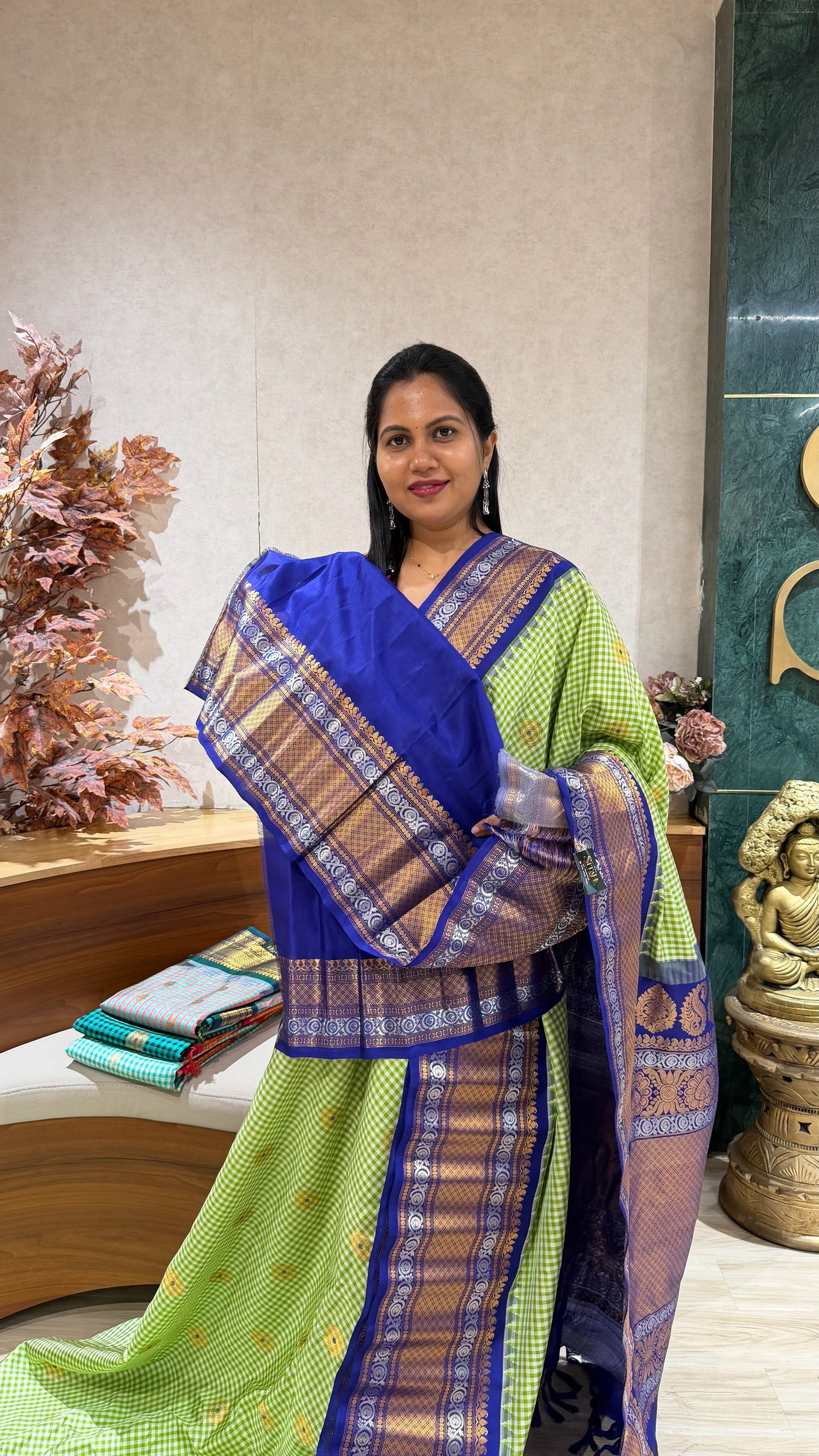 Handloom gadwal pattu