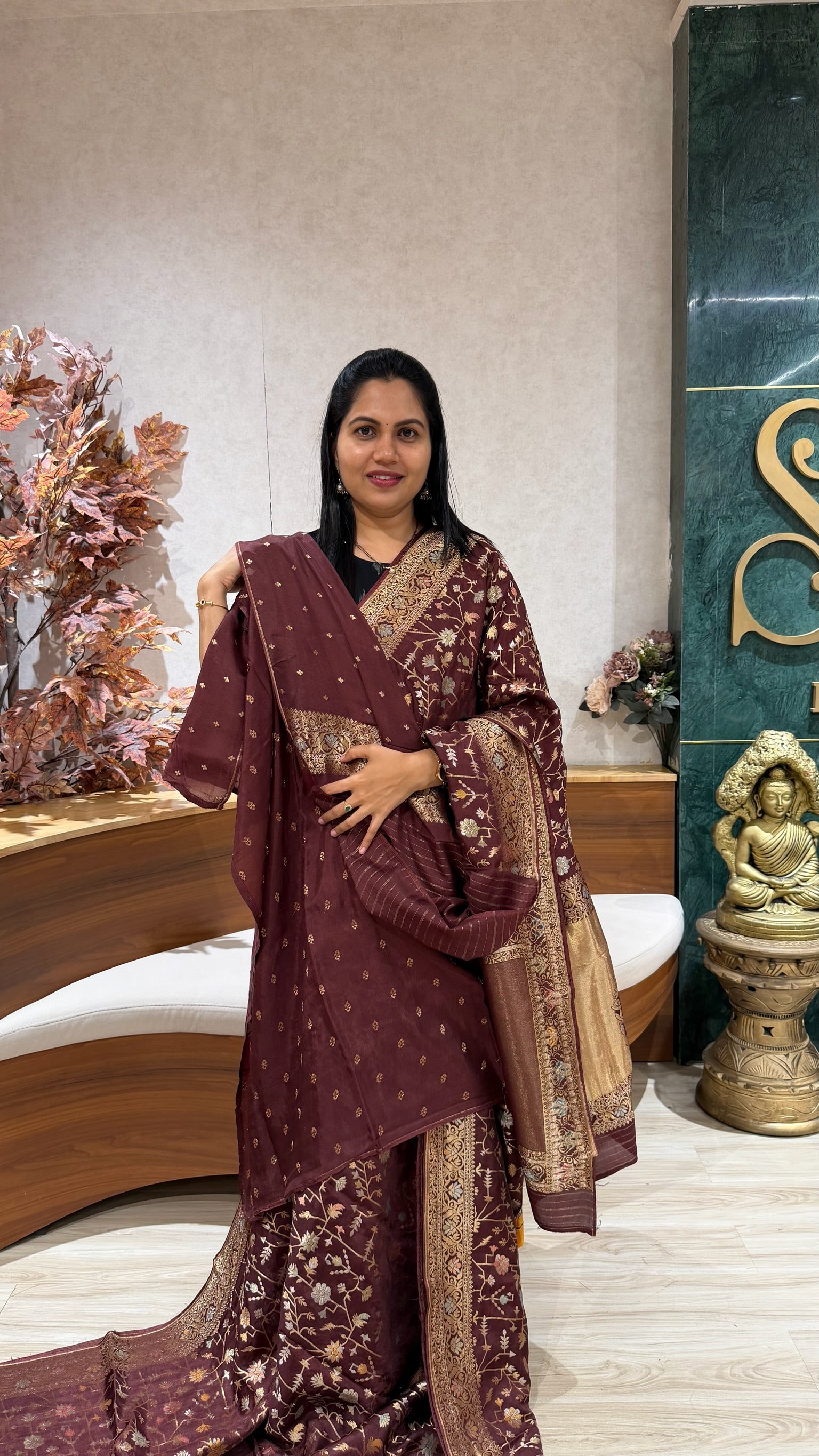 Fancy munga jhamdani weaving
