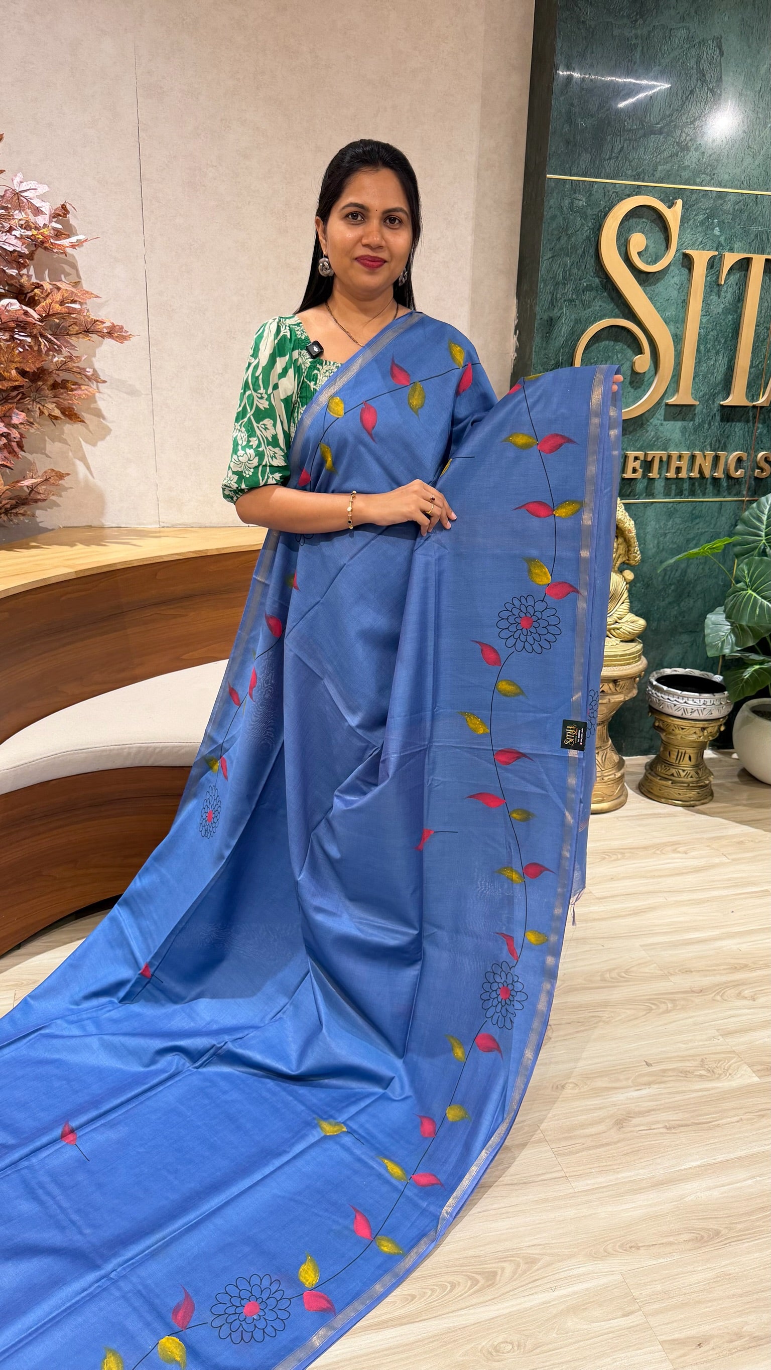 Tussar hand paint