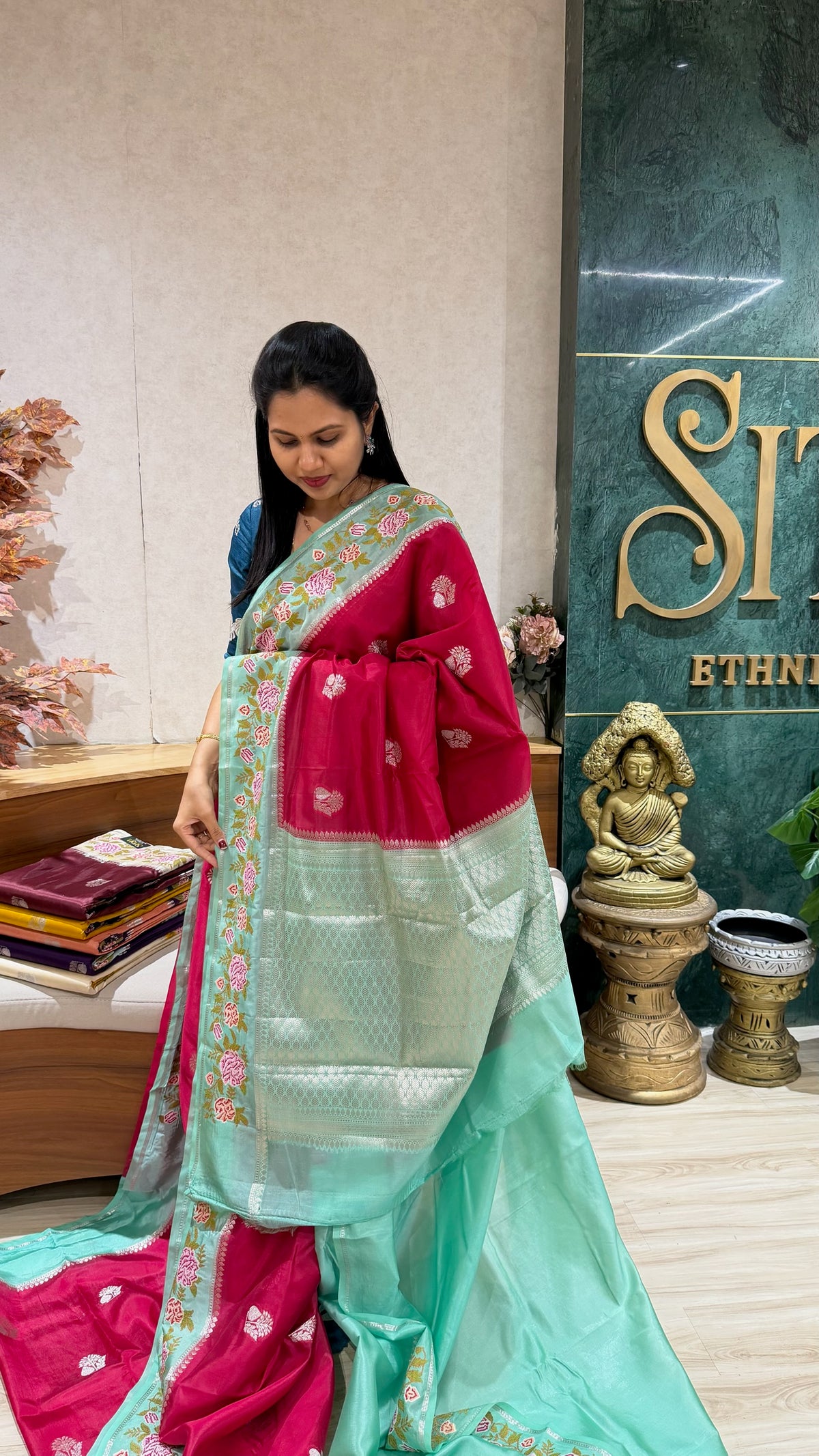 Mango silk embroidery