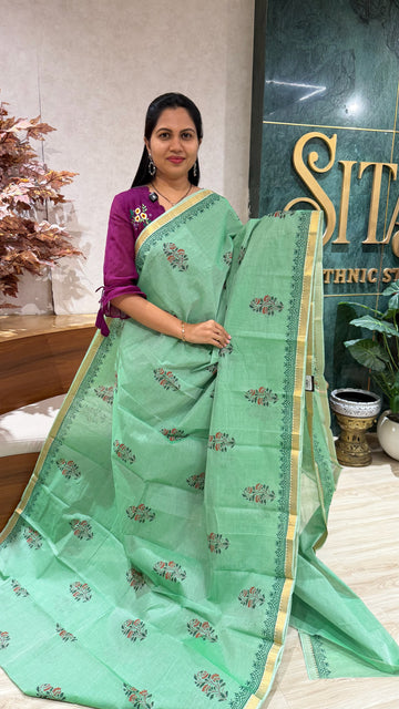 Mangalgiri cotton hand block print