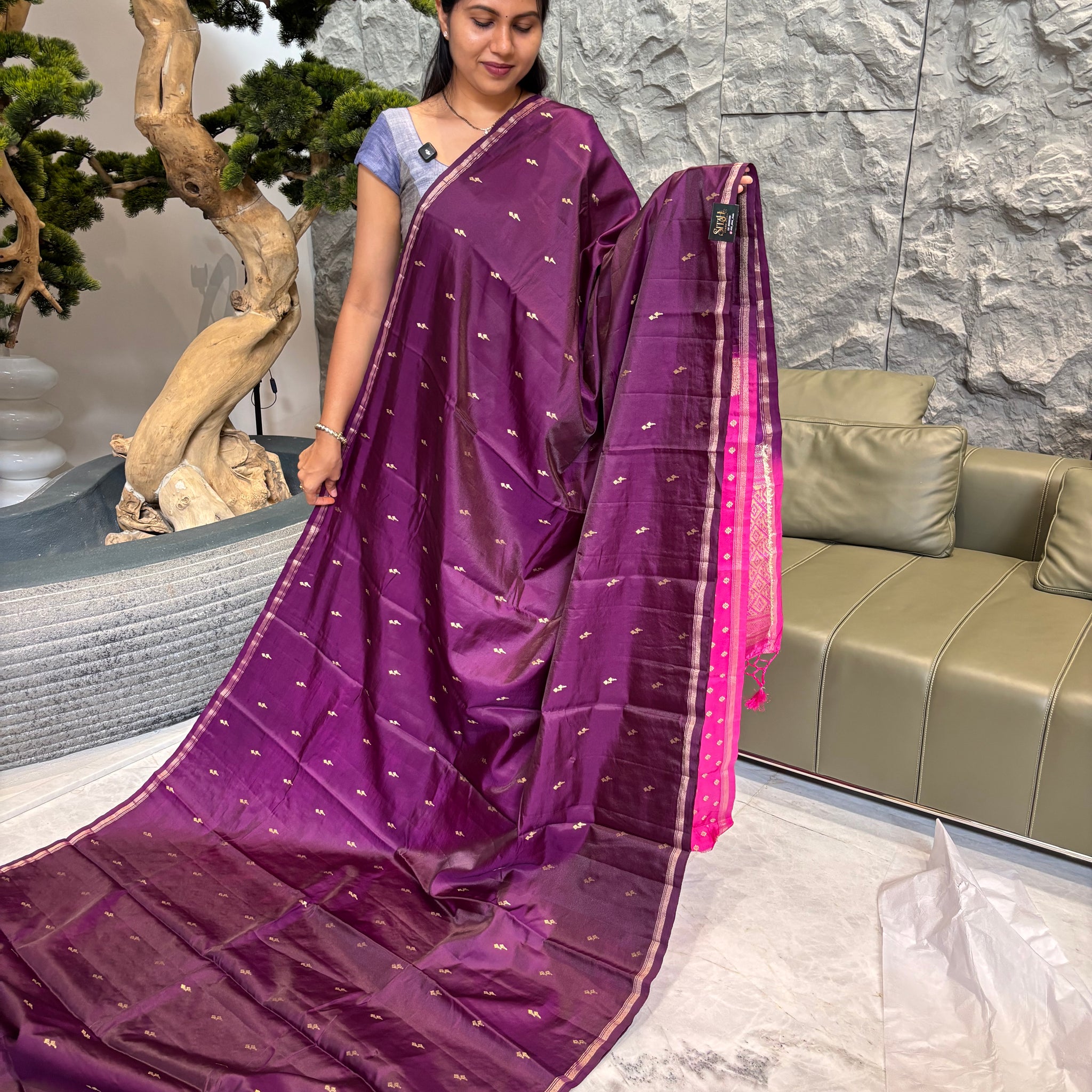 Soft pattu wine -pink