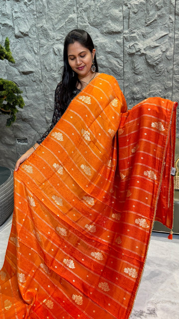 Fancy banaras orange
