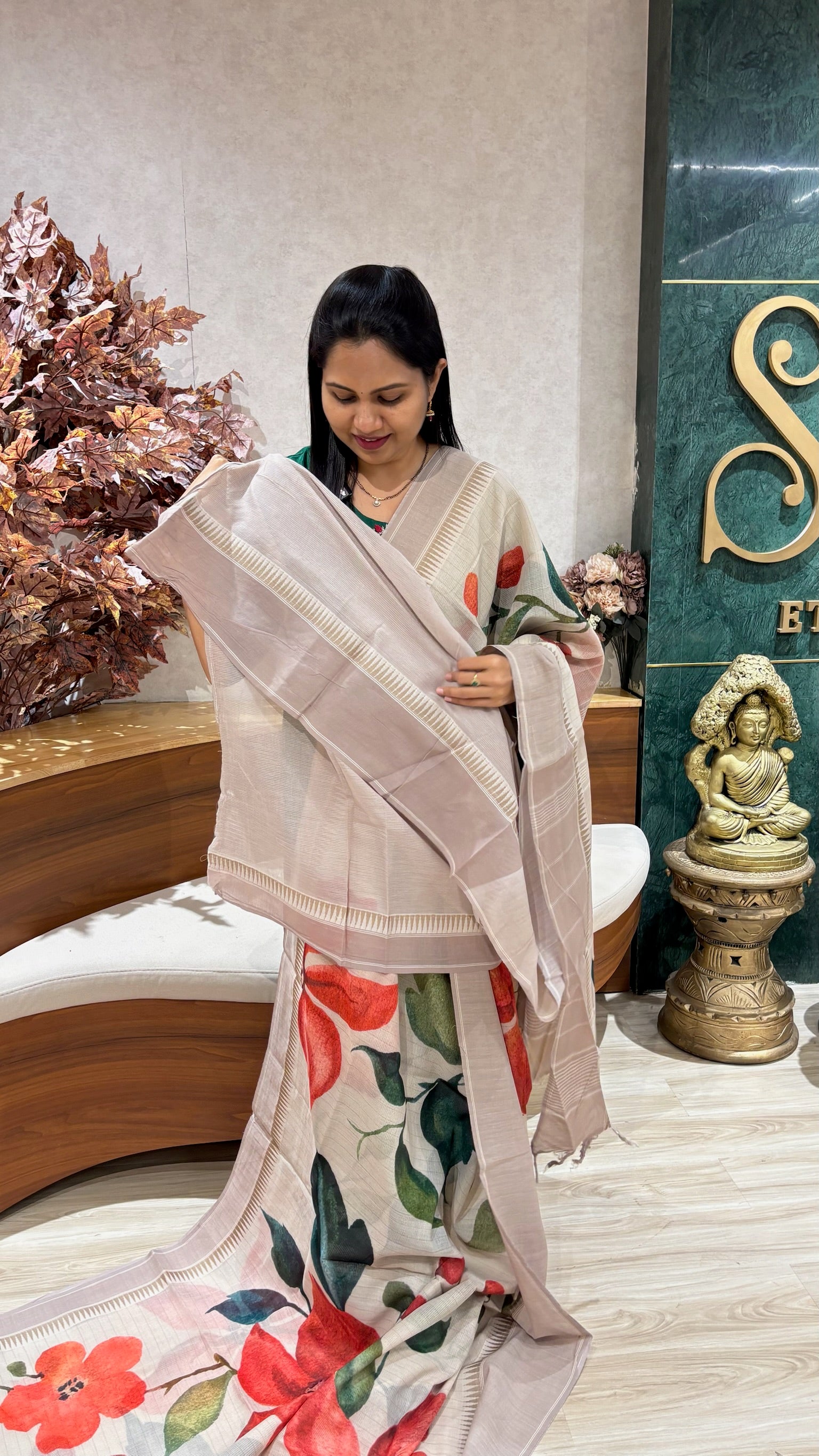 Handloom cotton saree