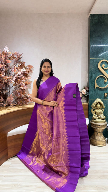 Handloom Gadwal Tissue border
