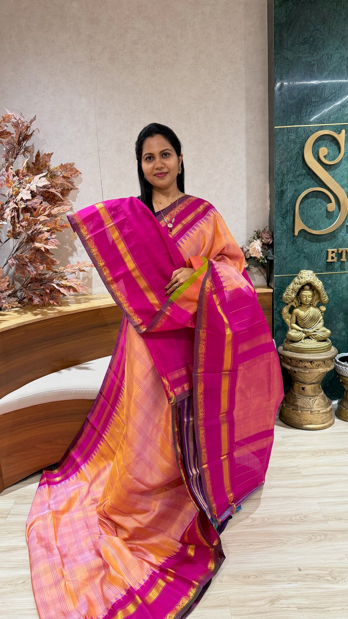 Handloom gadwal pattu