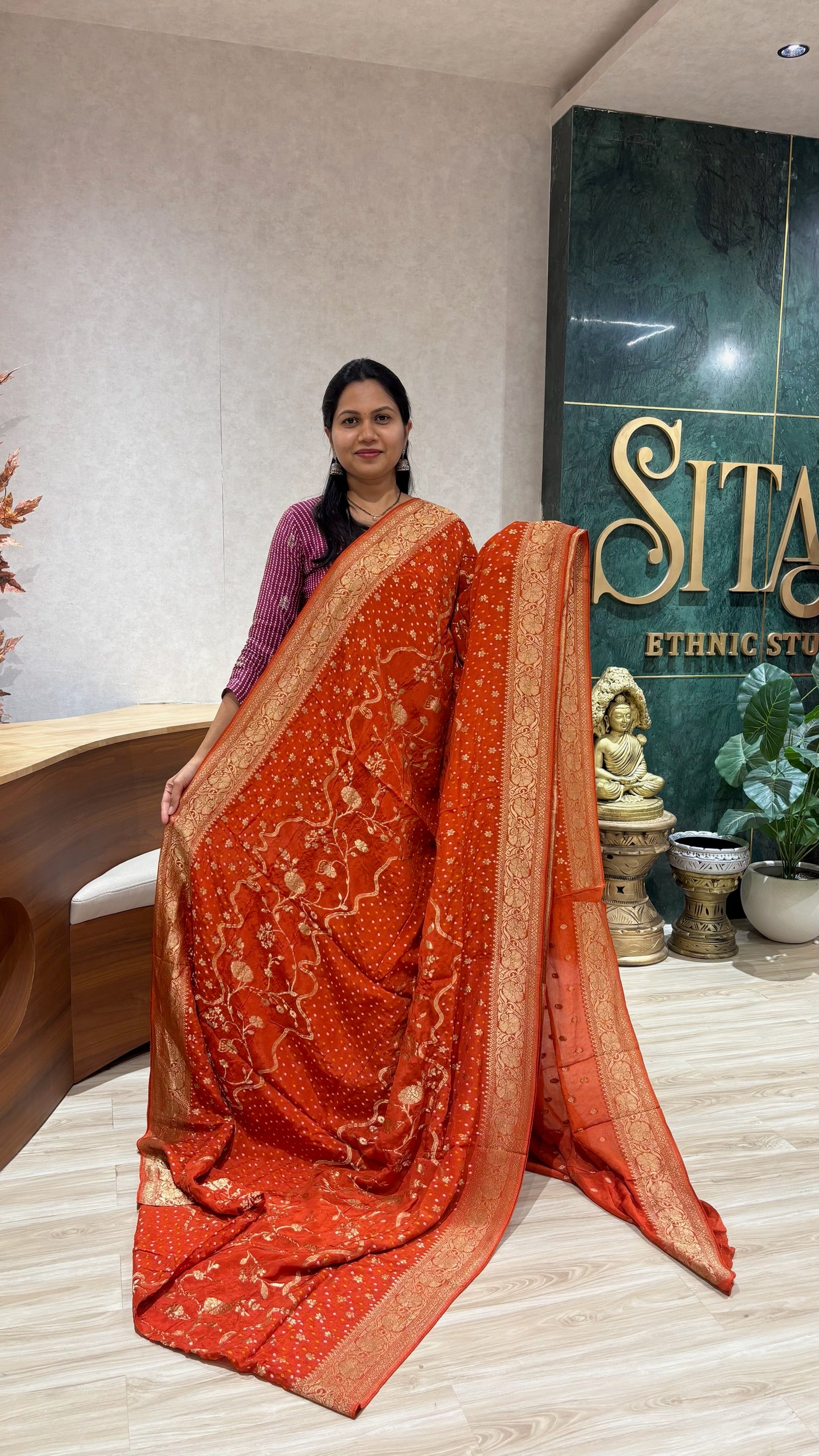 Chinnon Bandhini orange