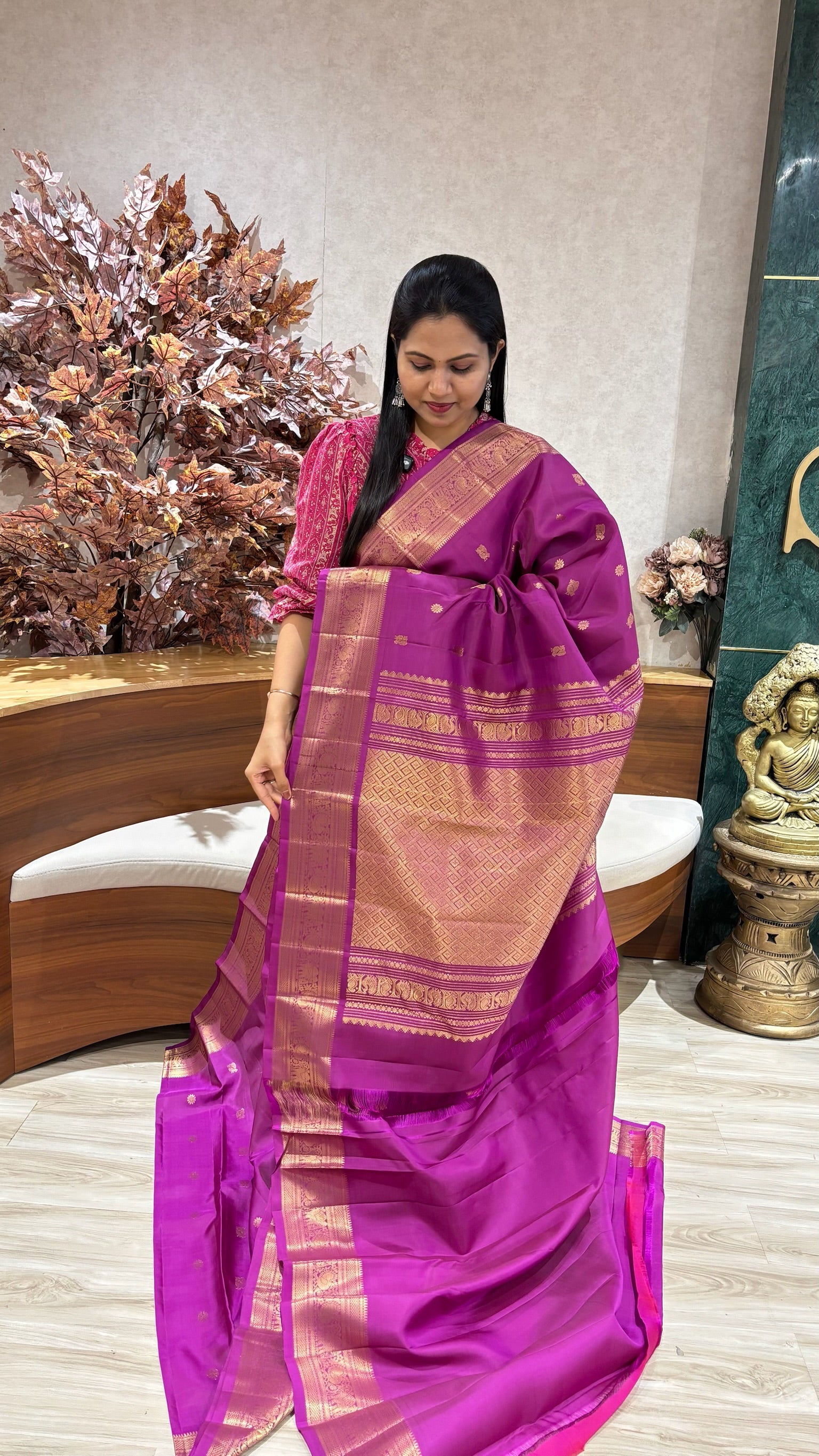 Light weight handloom Kanchi pattu
