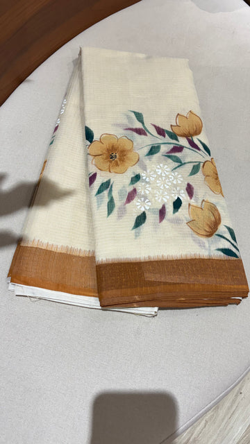 Kota hand paint saree