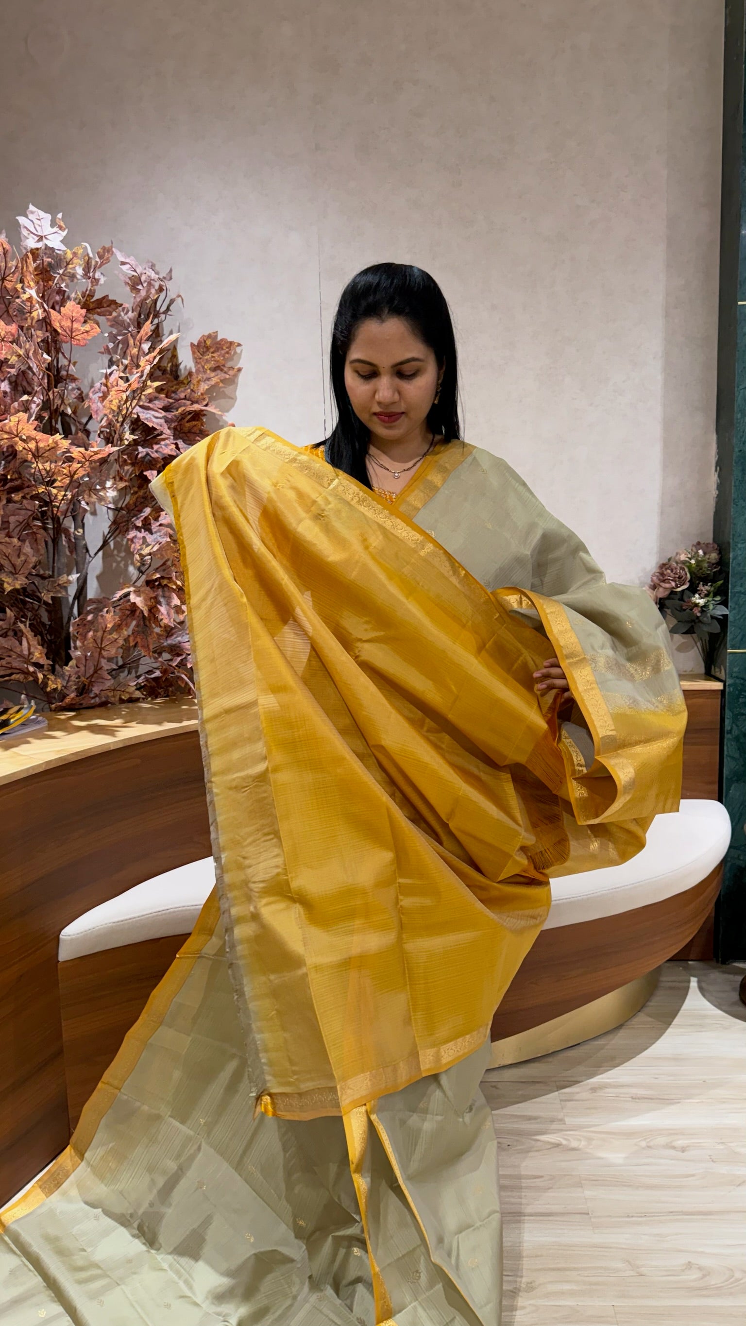 Small border Kanchi pattu
