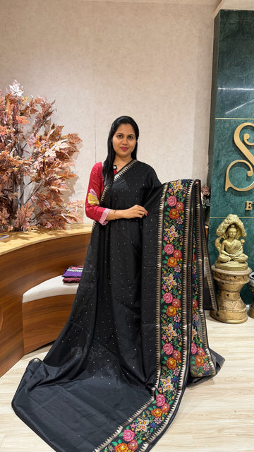 Tussar embroidery