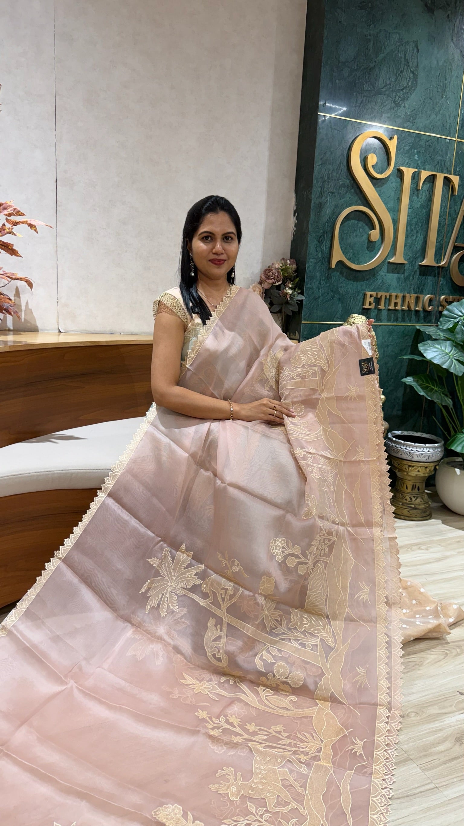 Pure satin organza