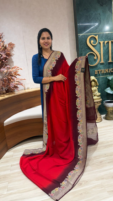 Handloom banaras georgette