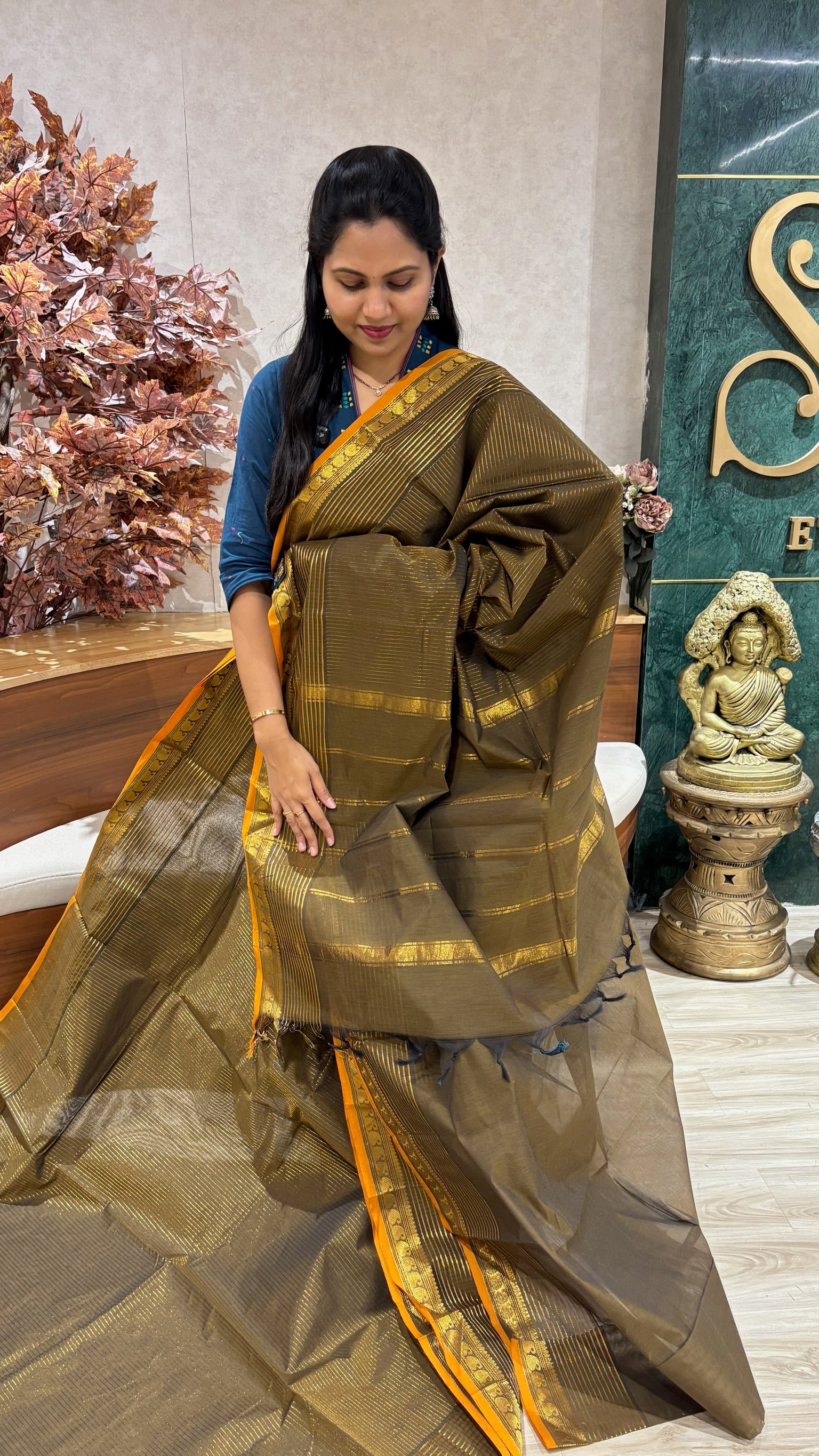 Kanchi cotton with running blouse