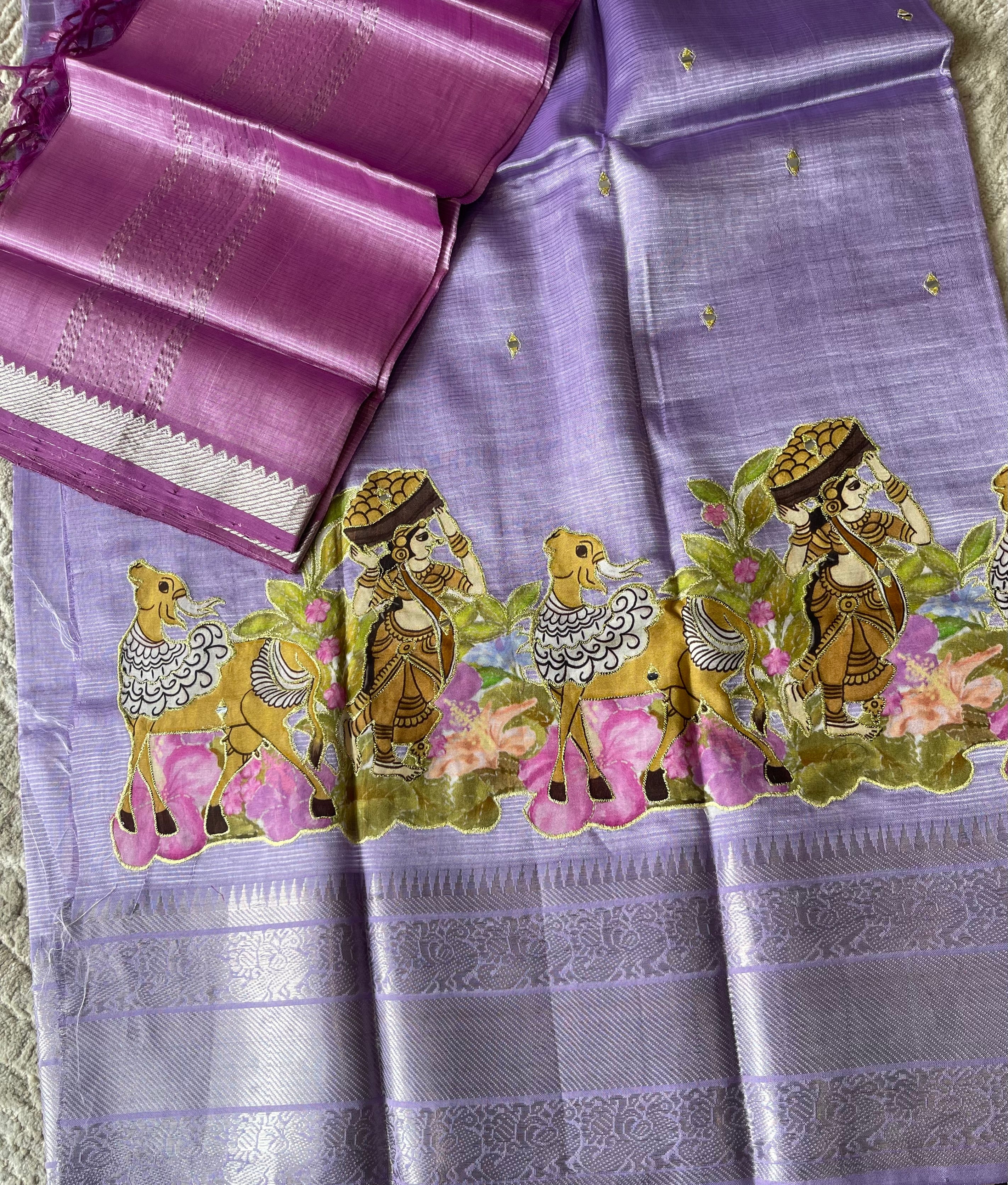 Mangalgiri dress lavender