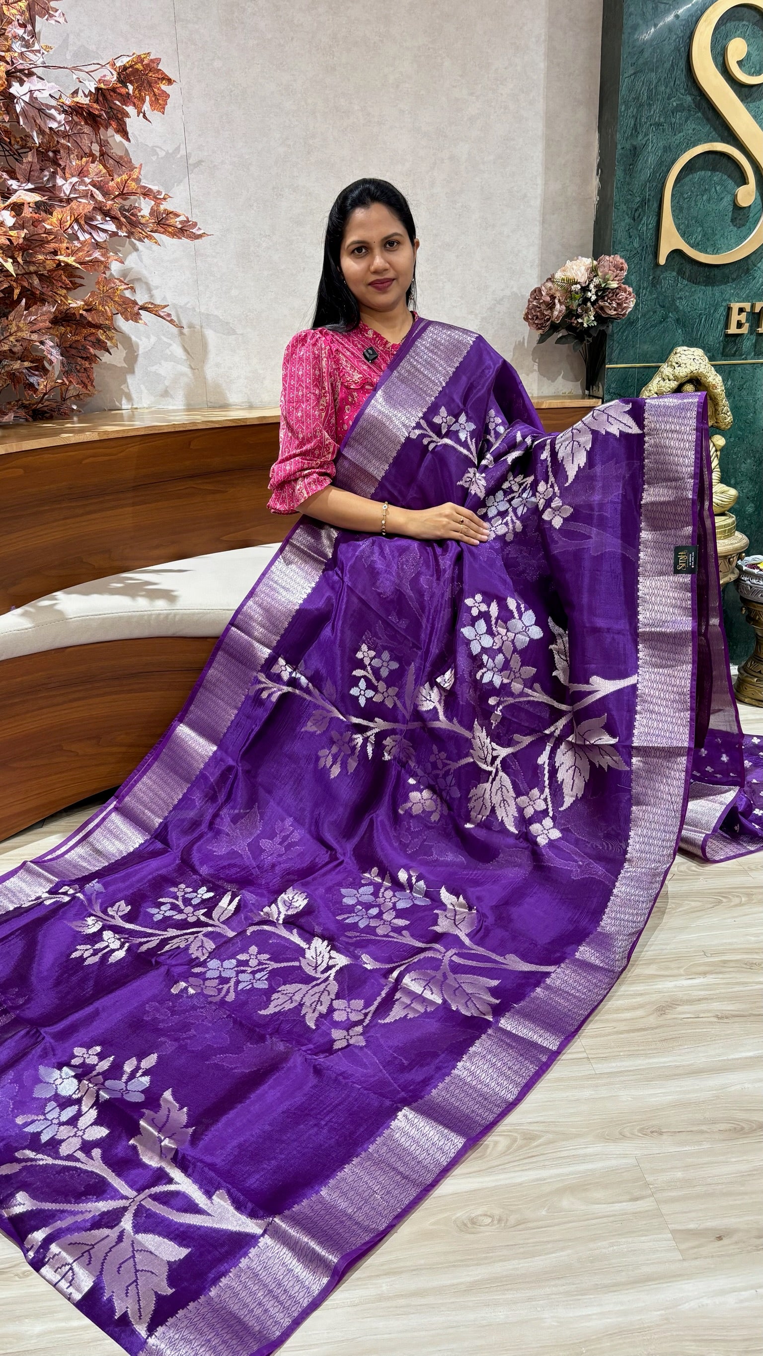 Paper silk purple