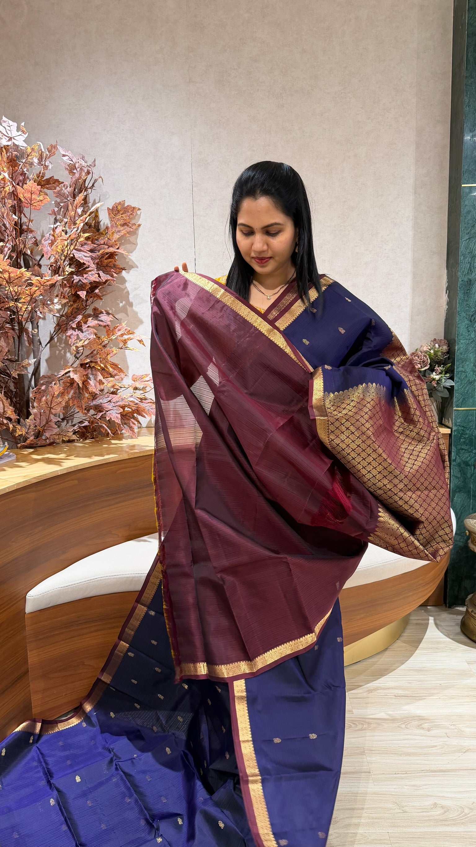 Small border Kanchi pattu