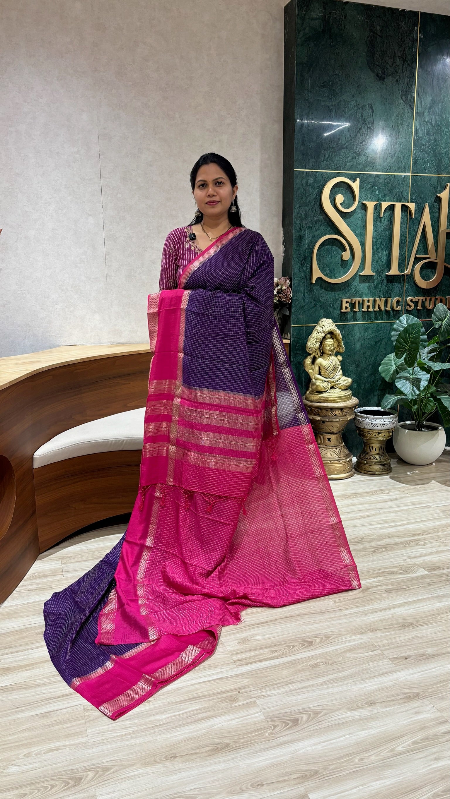 Russian silk purple-pink