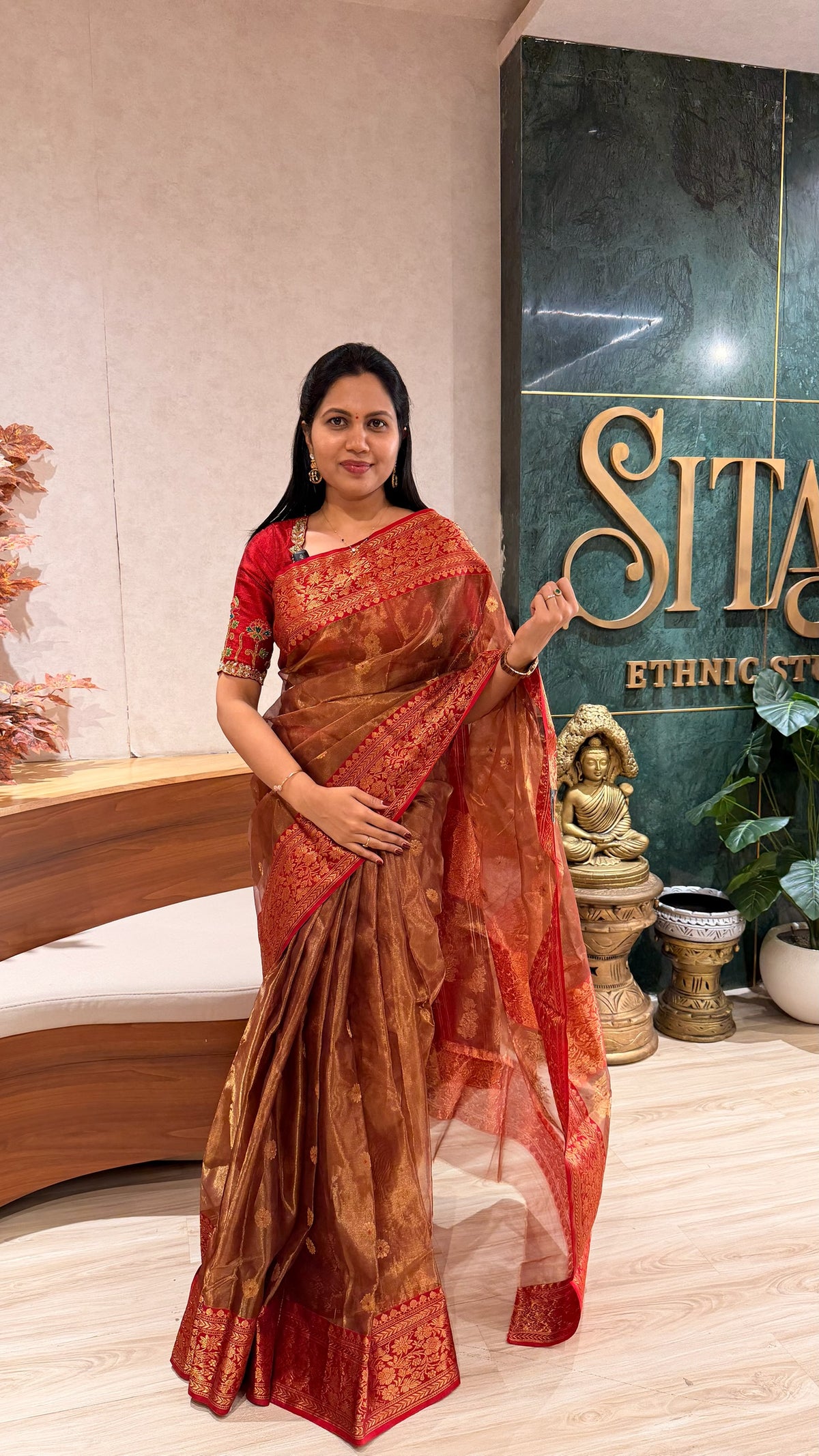 Handloom tissue chanderi