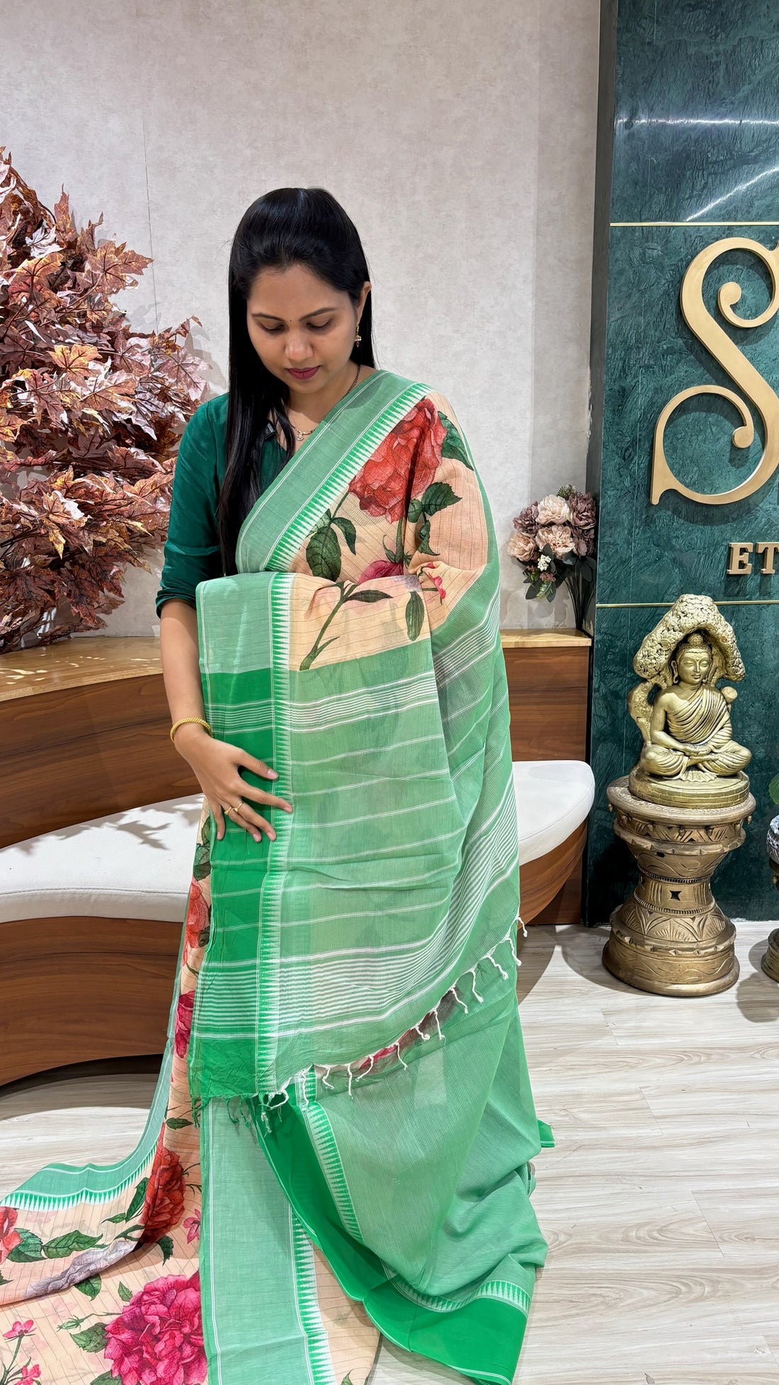 Handloom cotton saree
