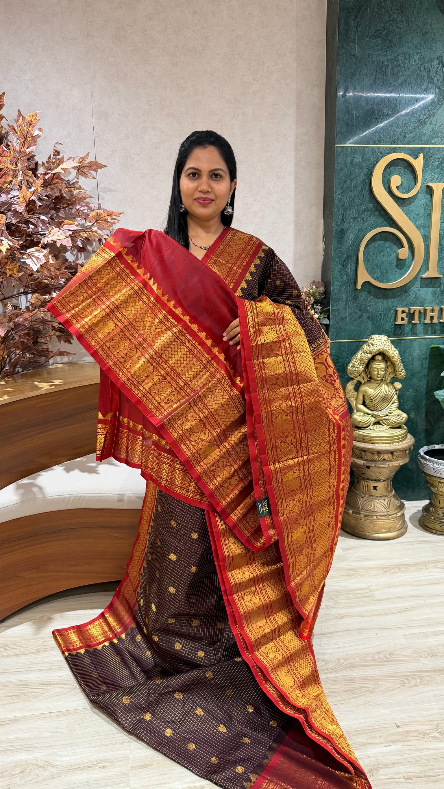 Handloom gadwal pattu