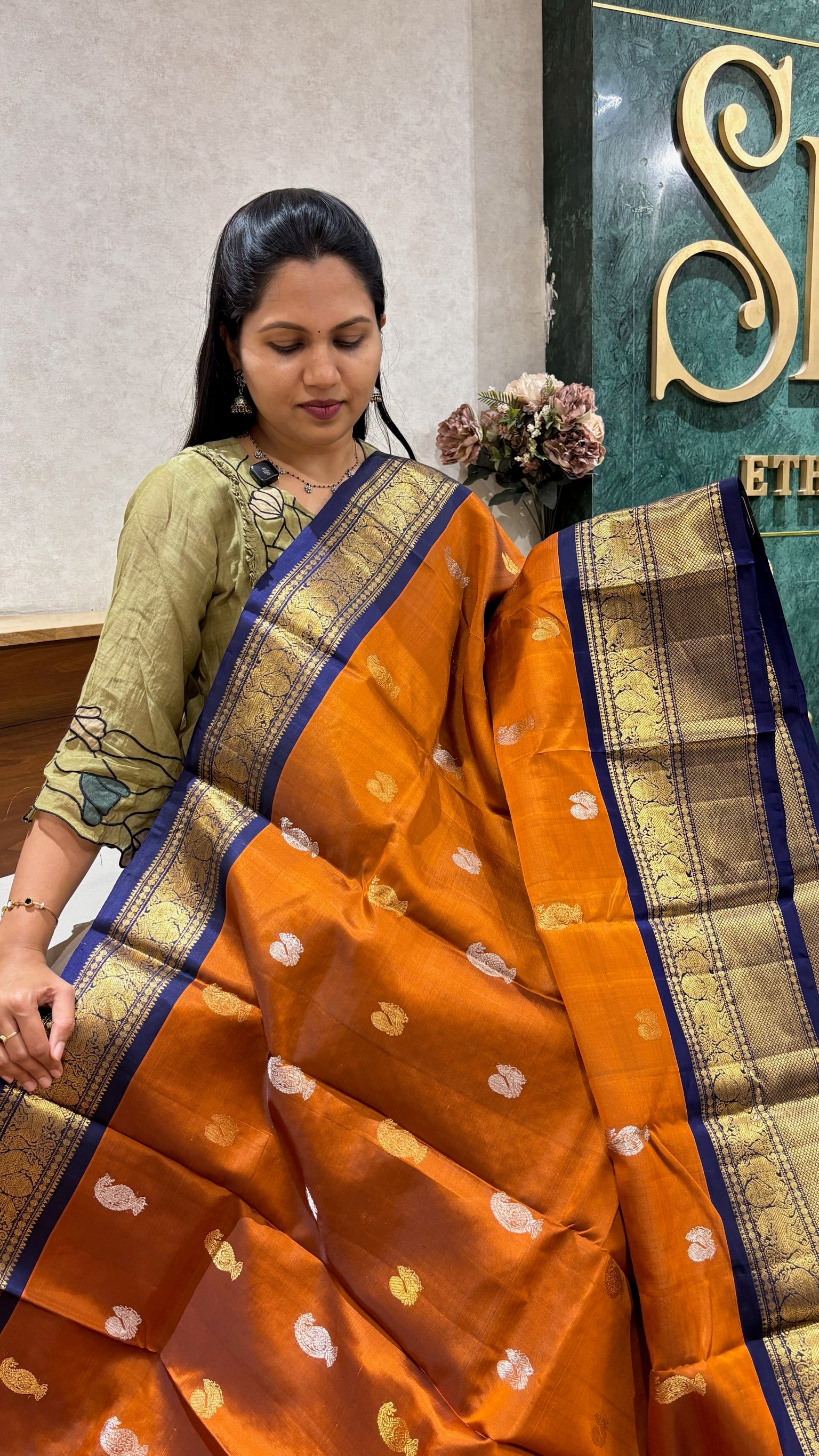 Handloom Gadwal kanchi borders