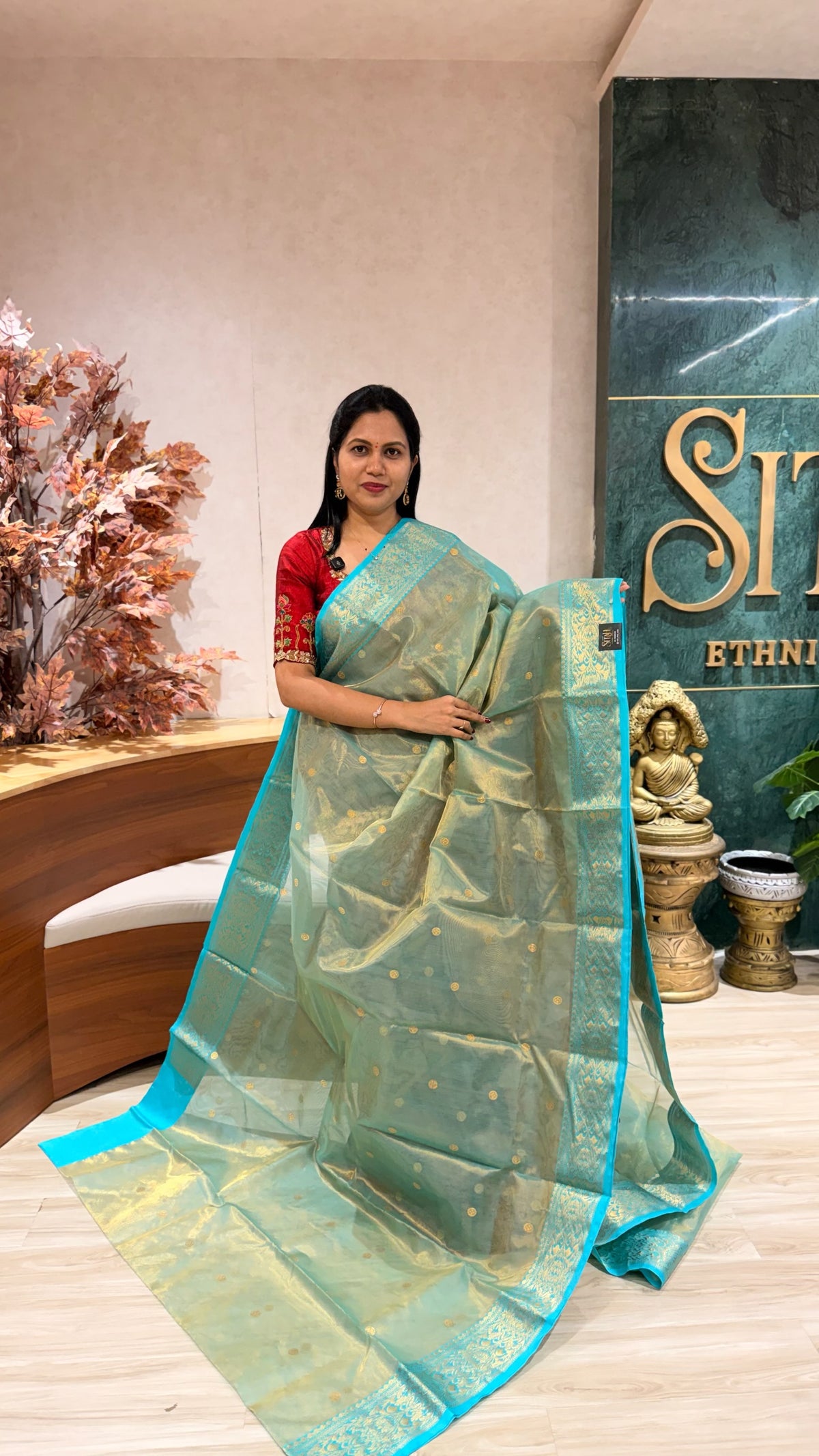 Handloom tissue chanderi