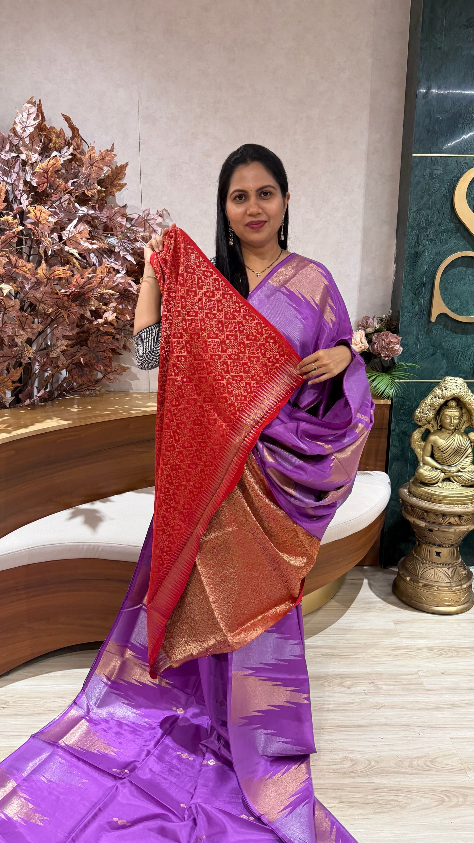 Russian silk temple border
