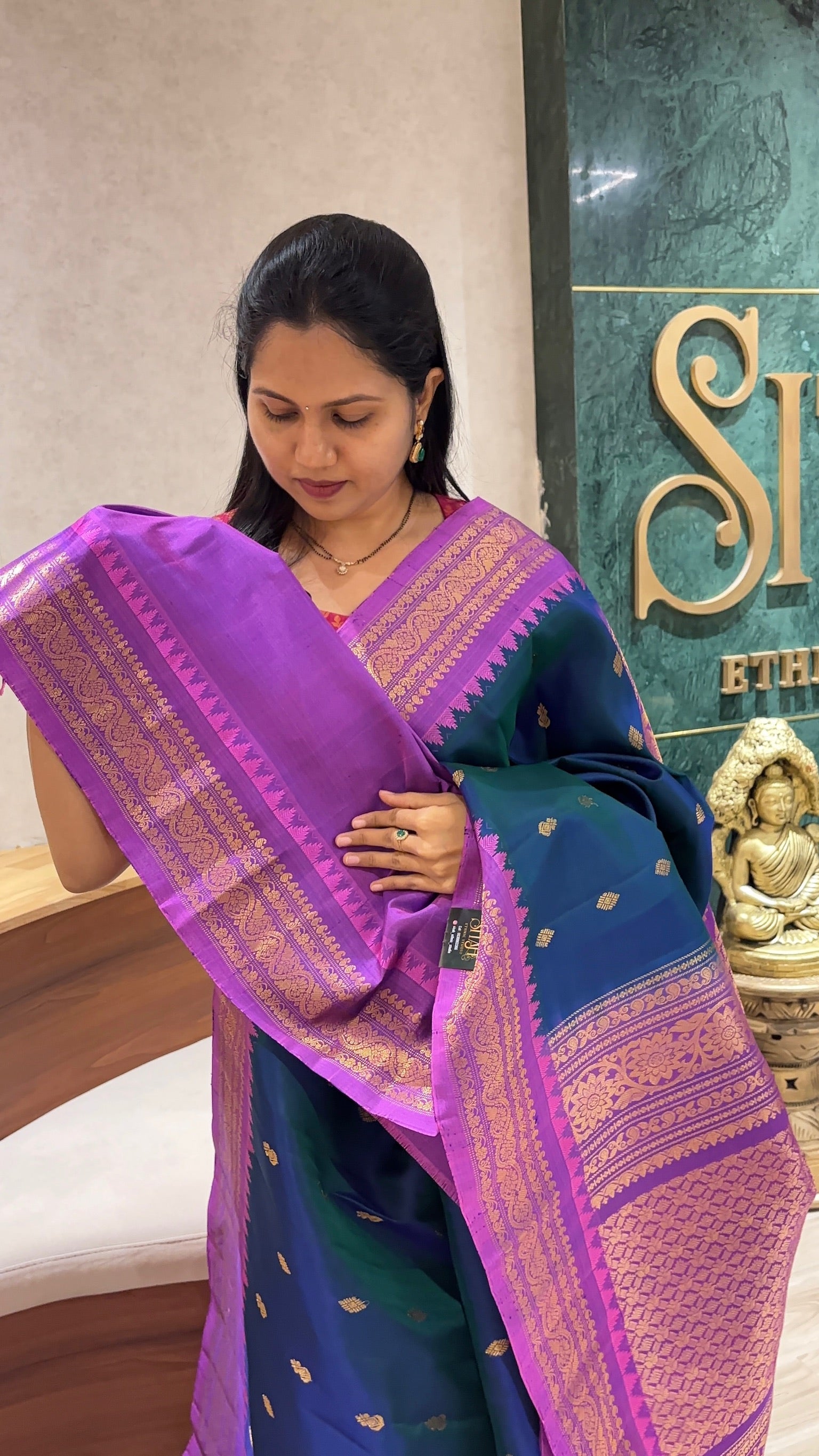 Handloom gadwal pattu