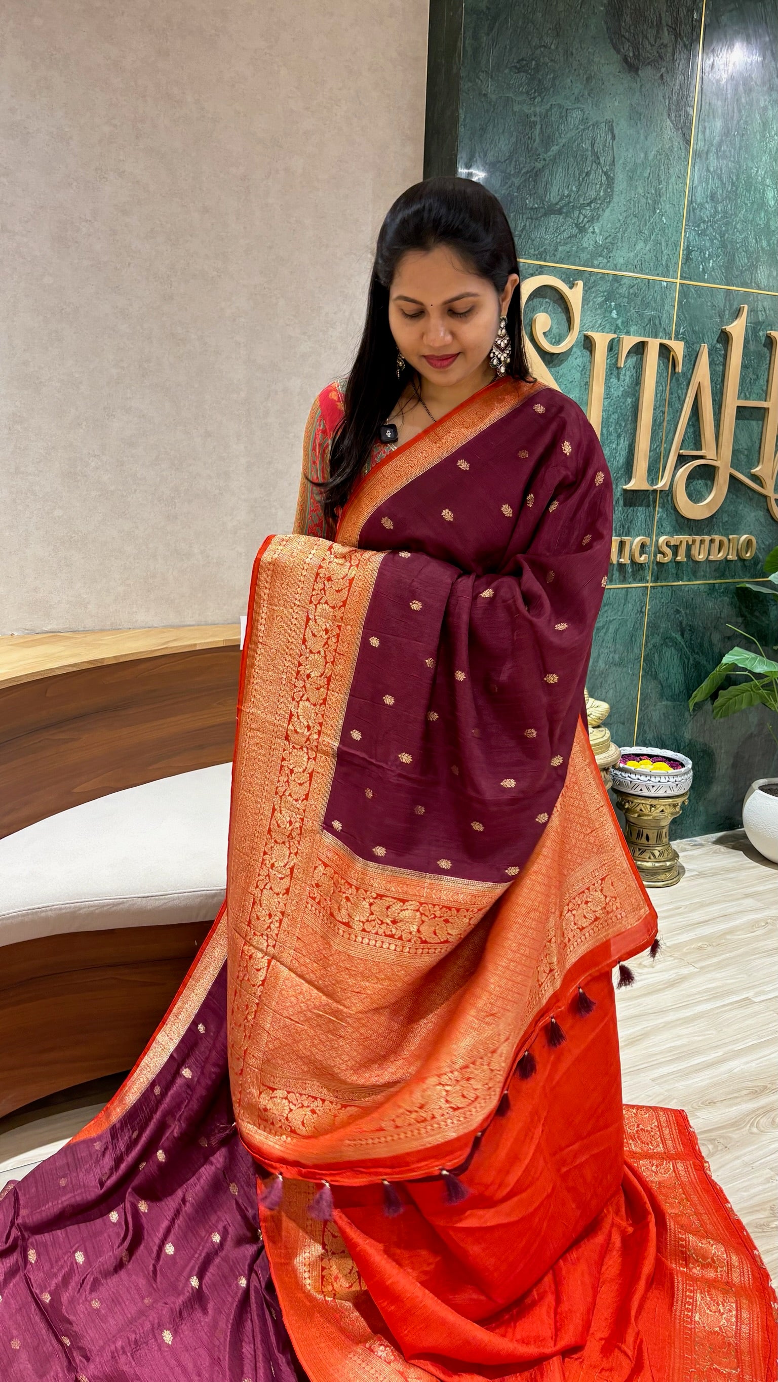 Raw silk saree