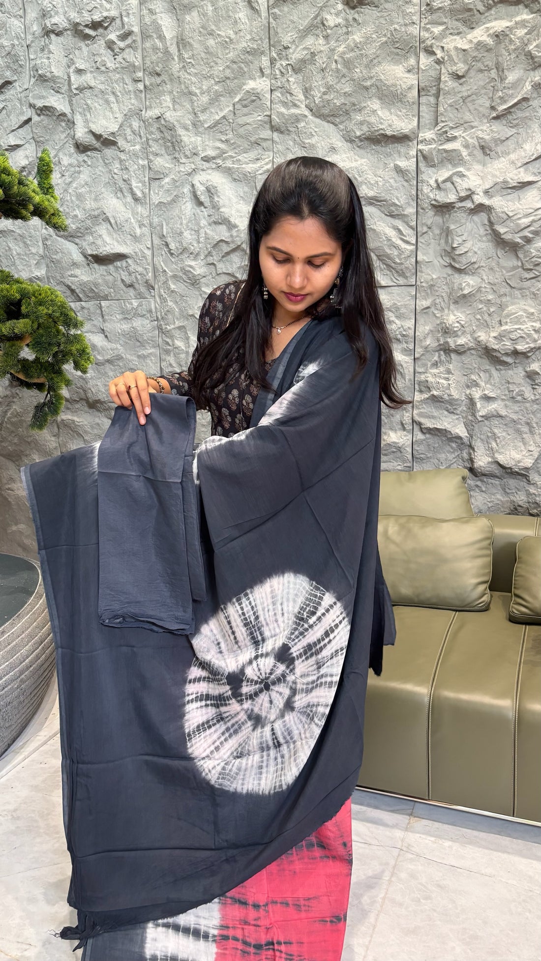 Shibori grey