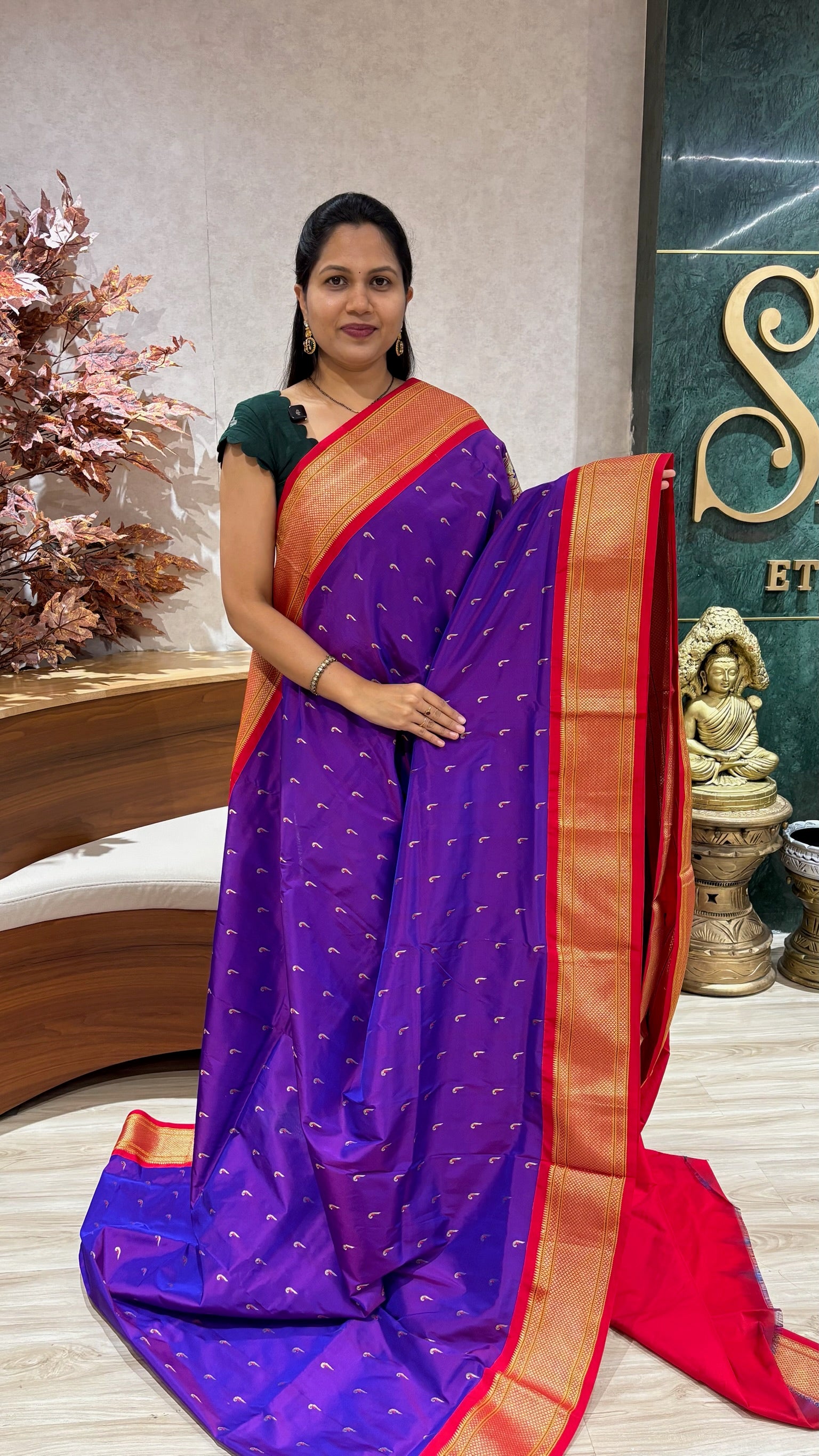 Semi Narayanpet purple