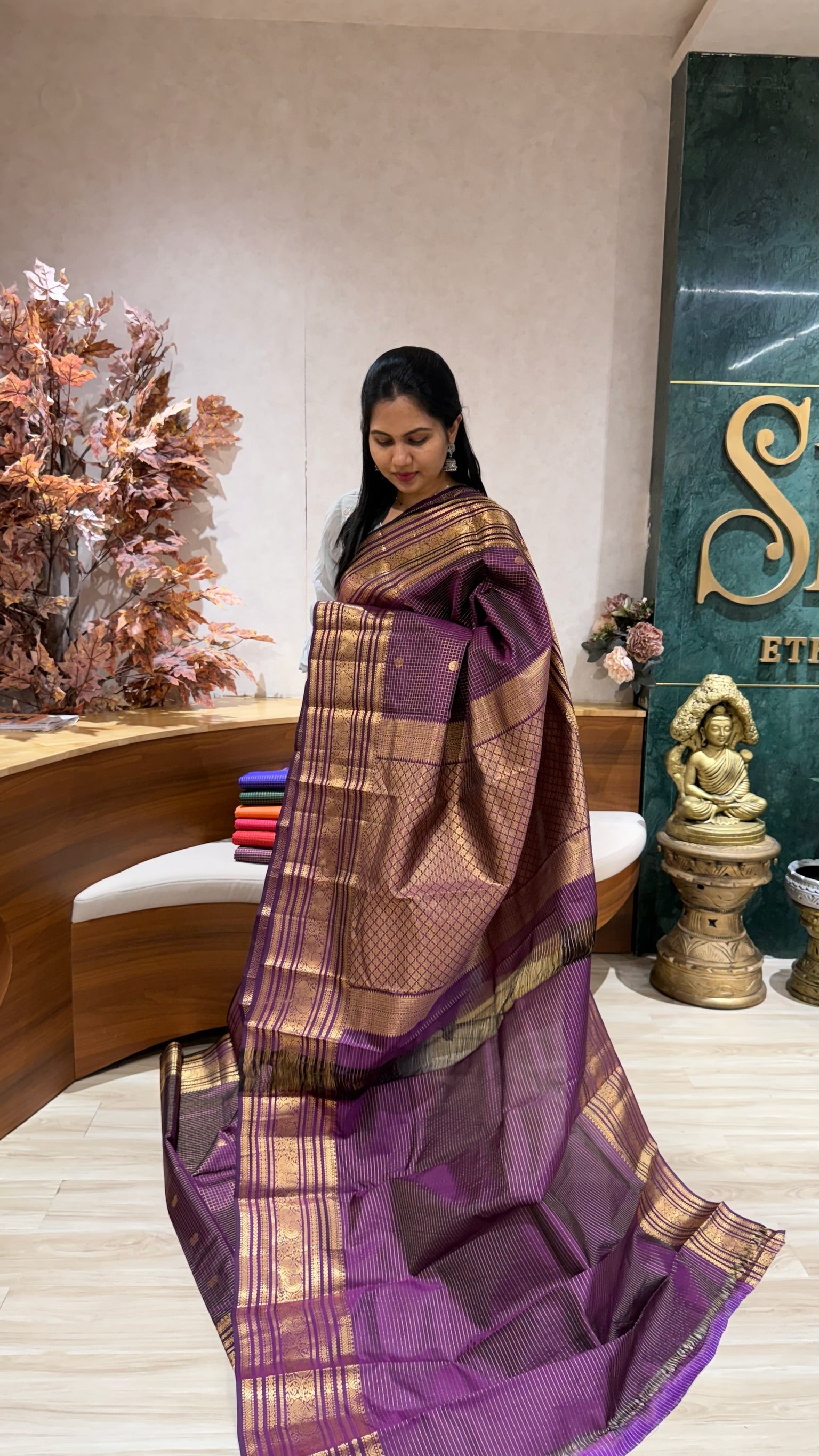 Light weight vintage kanchi