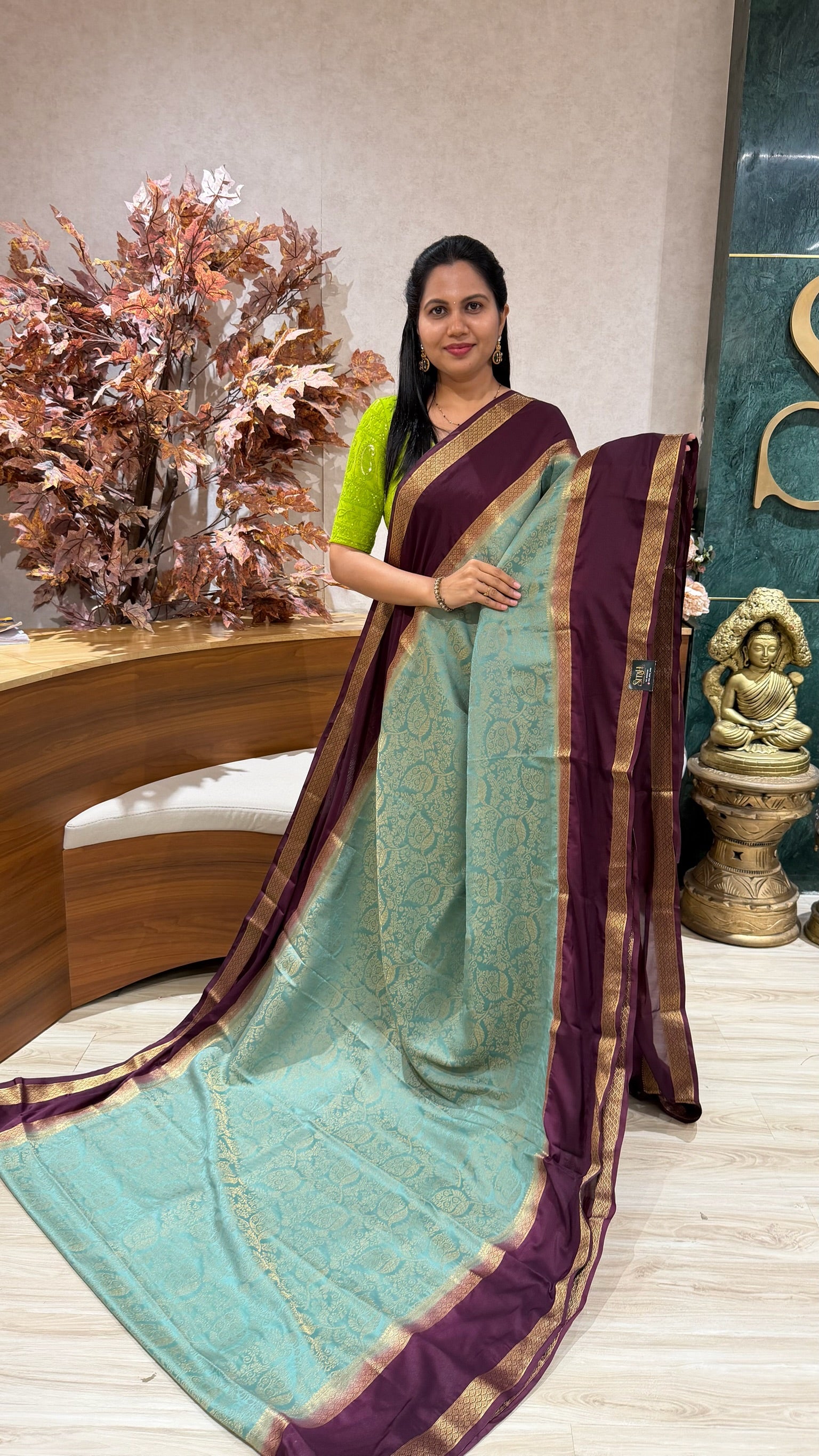 Brocade Mysore silk-sale