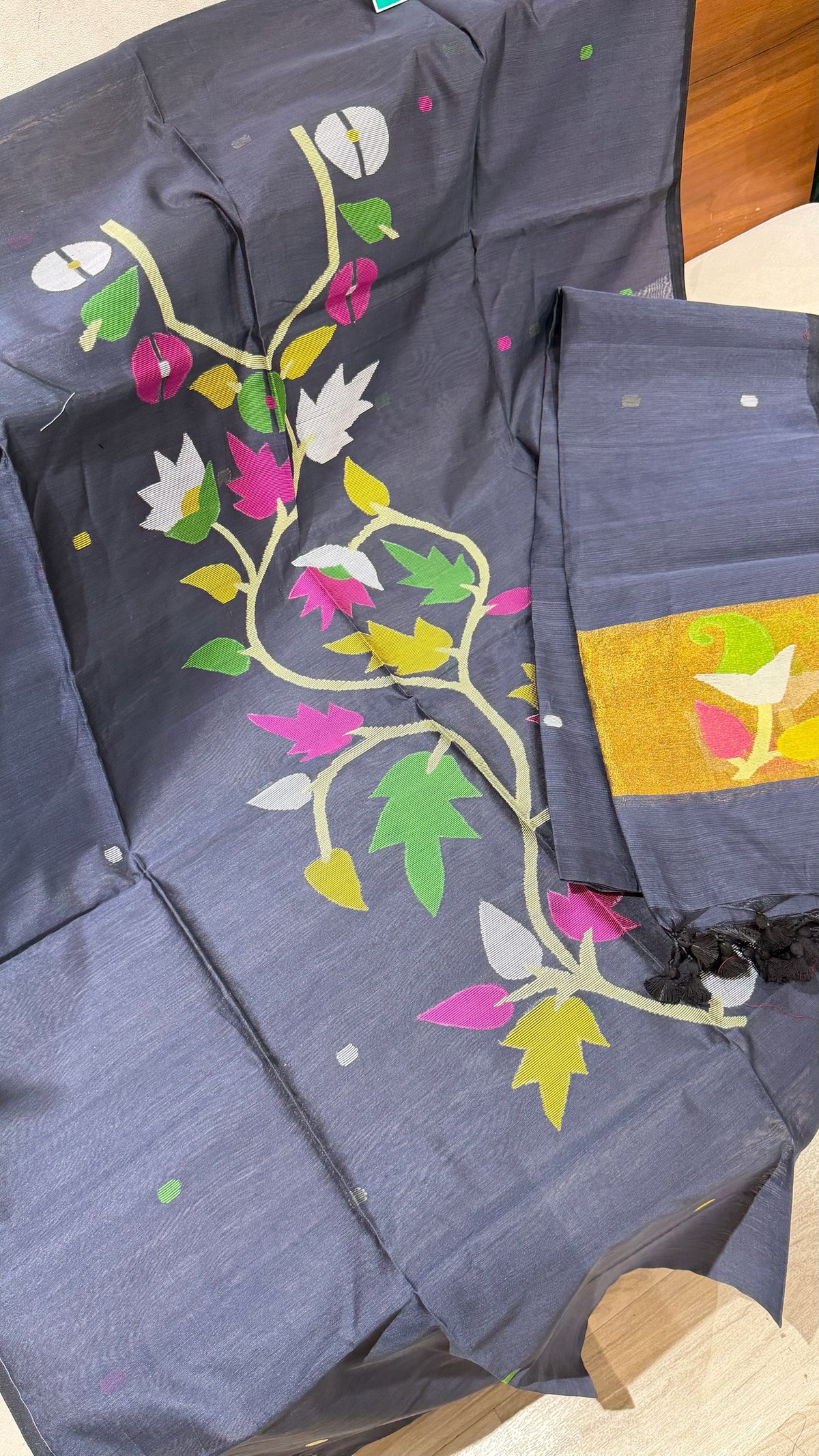 Muslin jhamdani dress