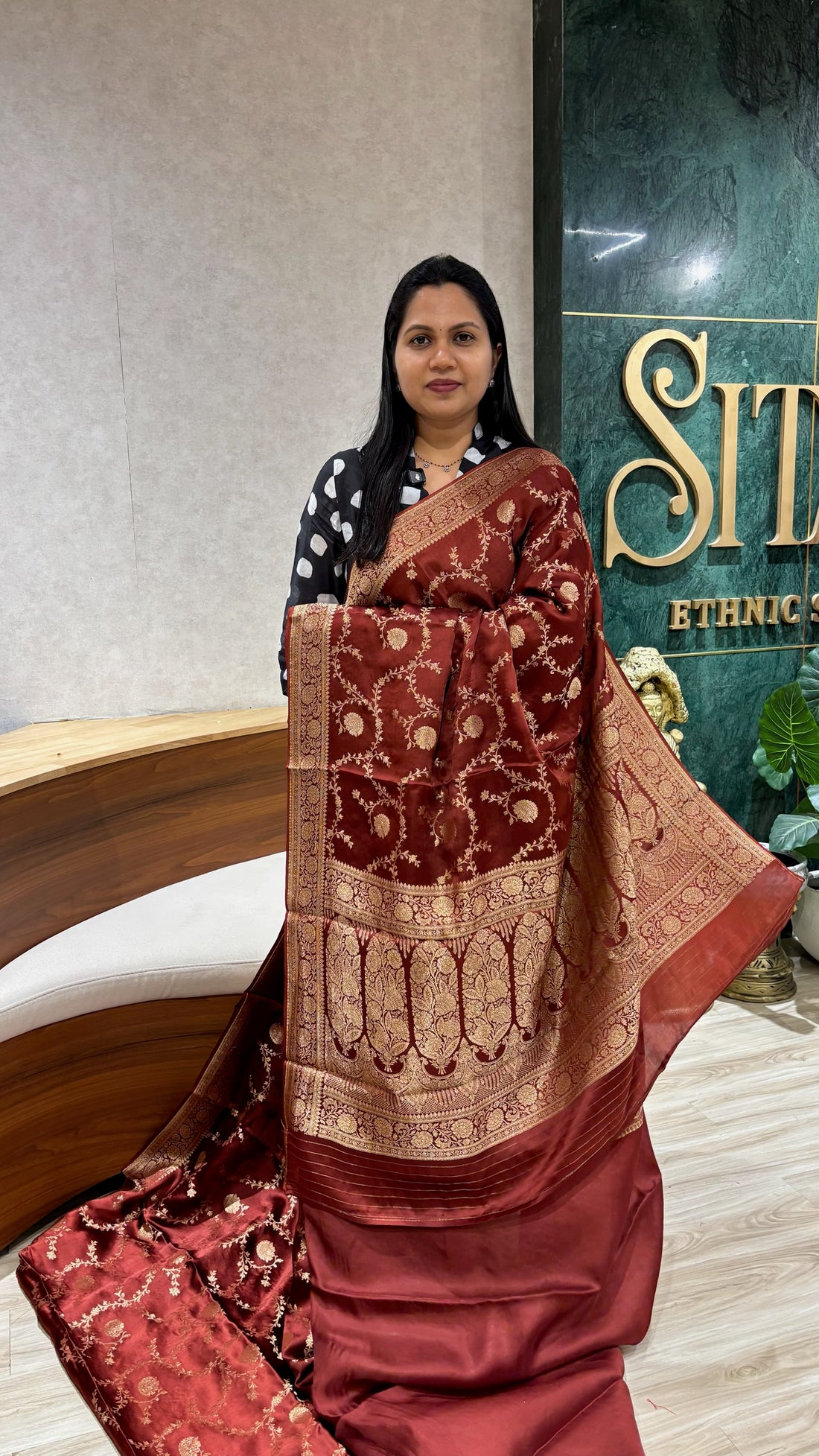 Banaras satin georgette