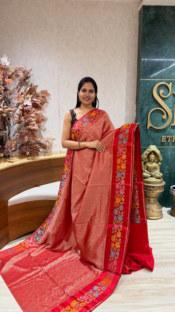 Georgette banaras weaving
