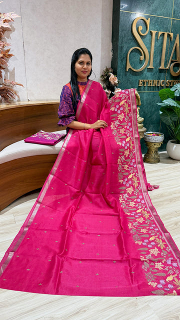 Handloom Mangalgiri embroidery