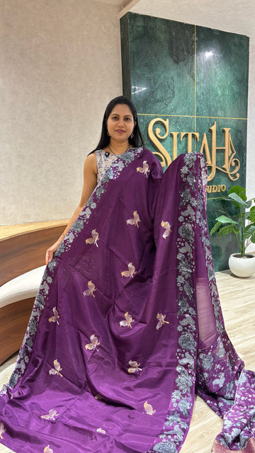 Viscose mashru wine