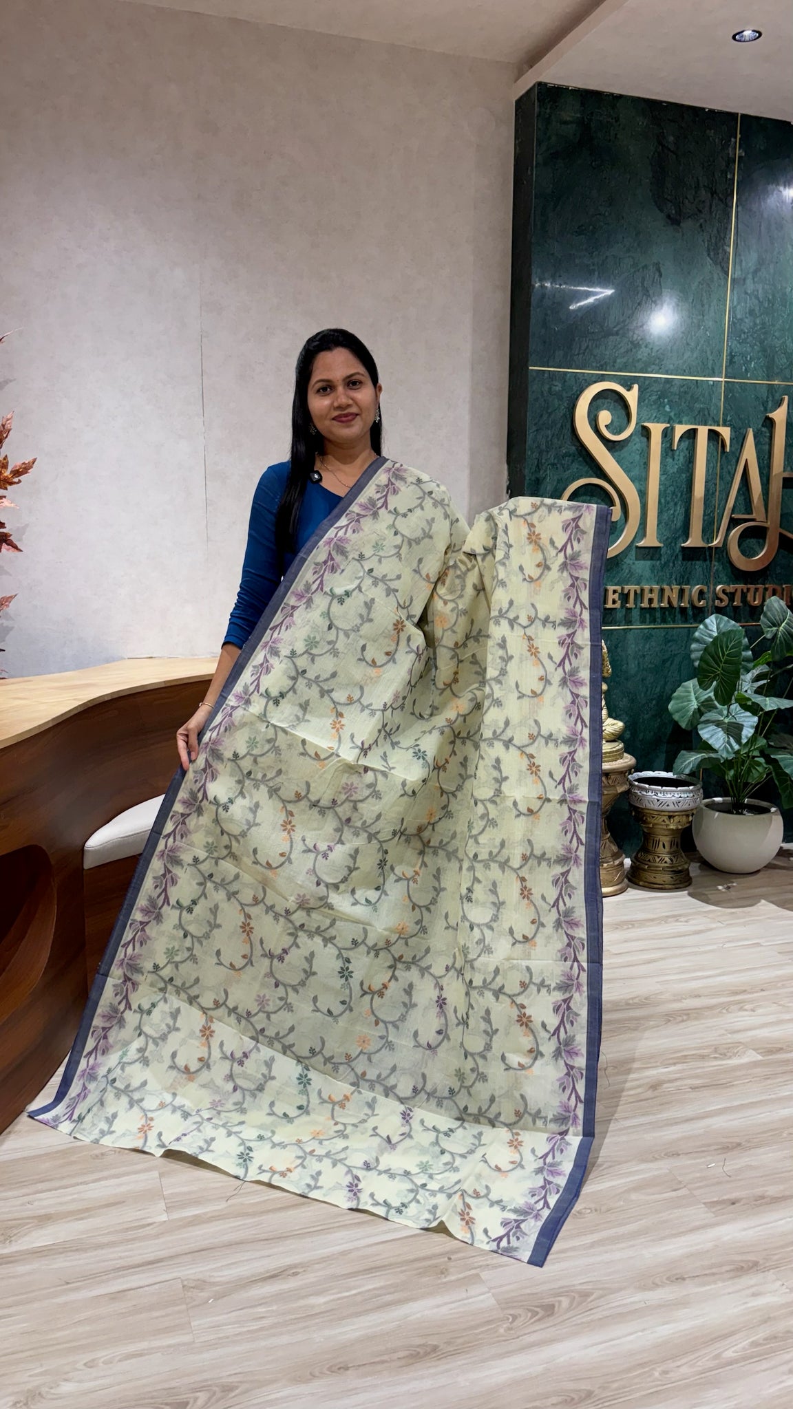 Bengal cotton with no blouse