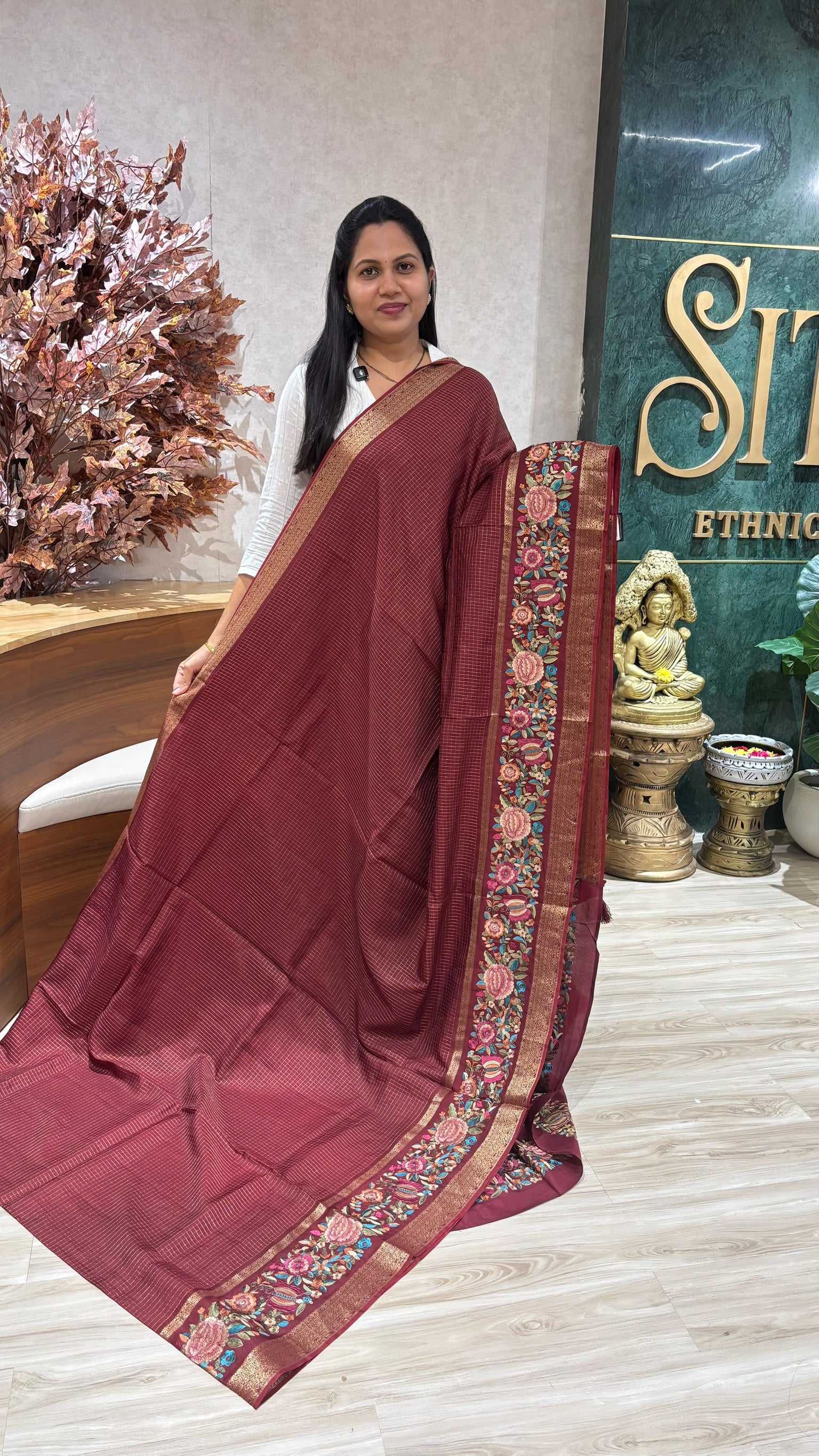 Russian silk embroidery