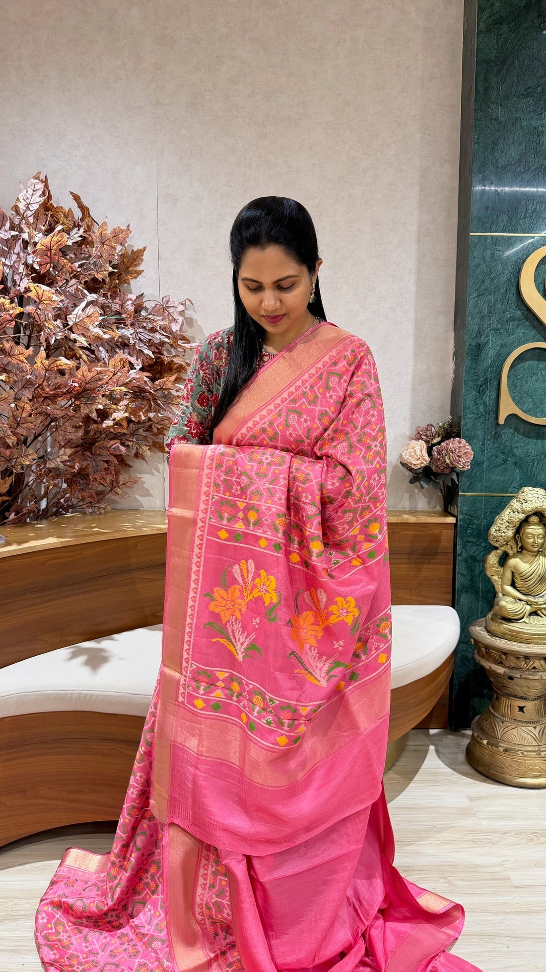 Banaras patola babypink