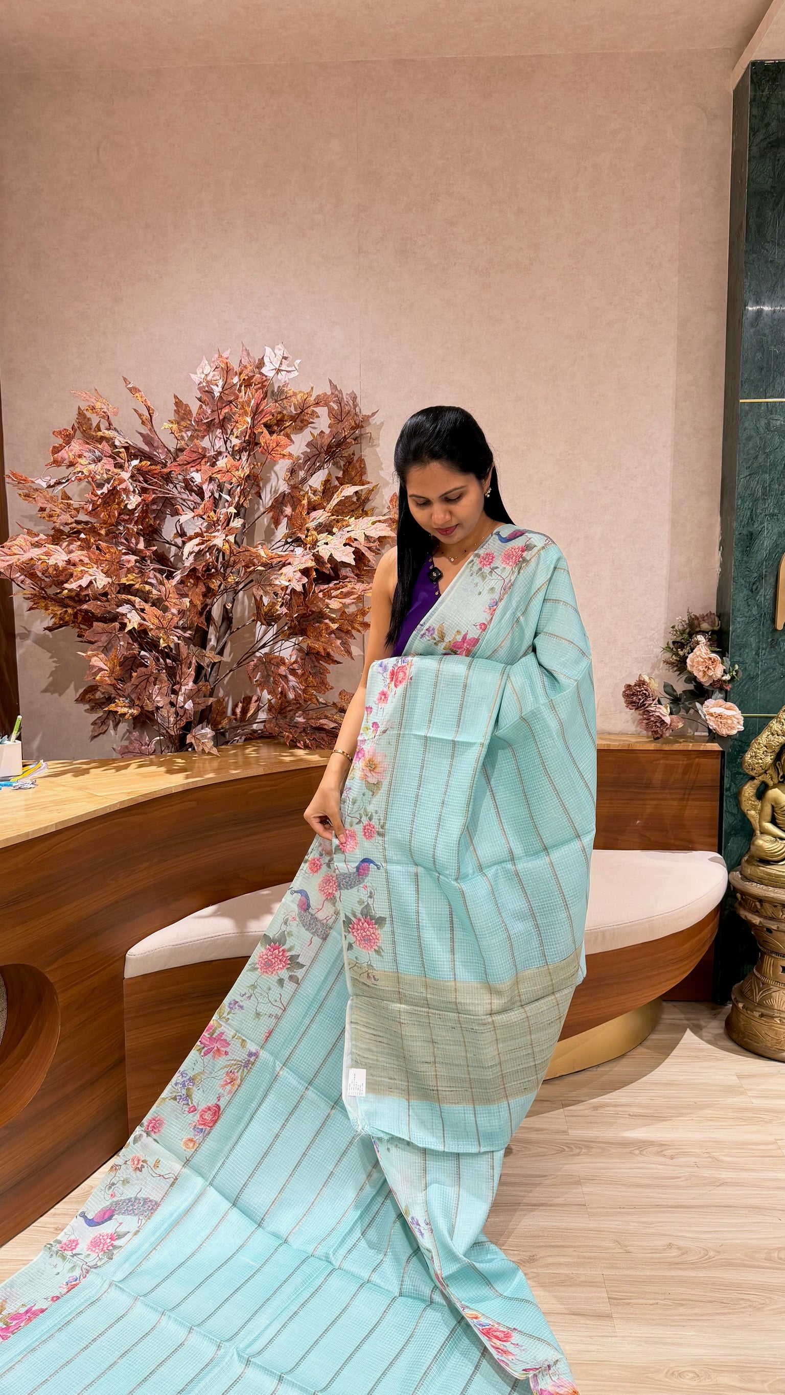Handloom tussar kota